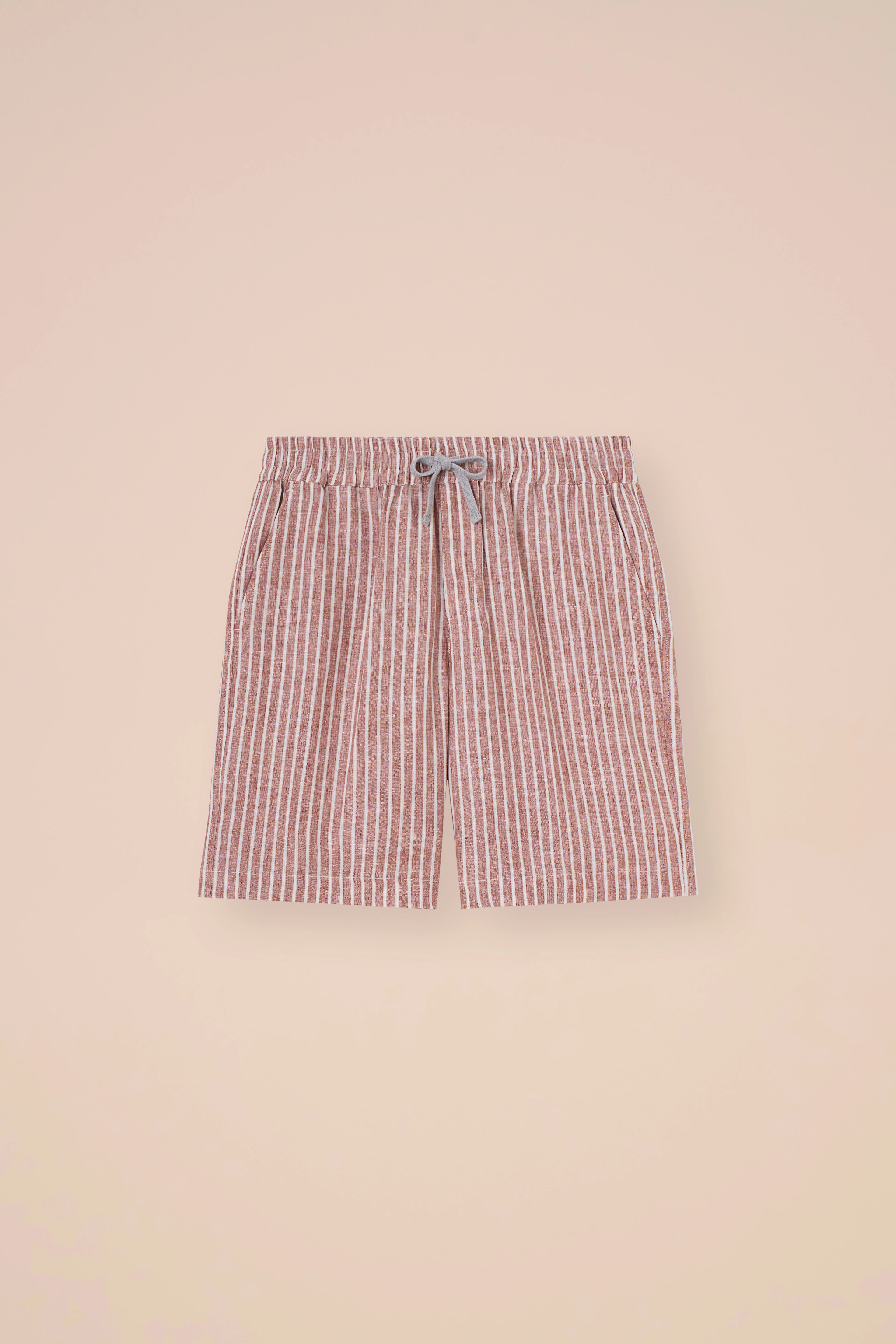 Alfa Linen Striped Shorts - Image 6