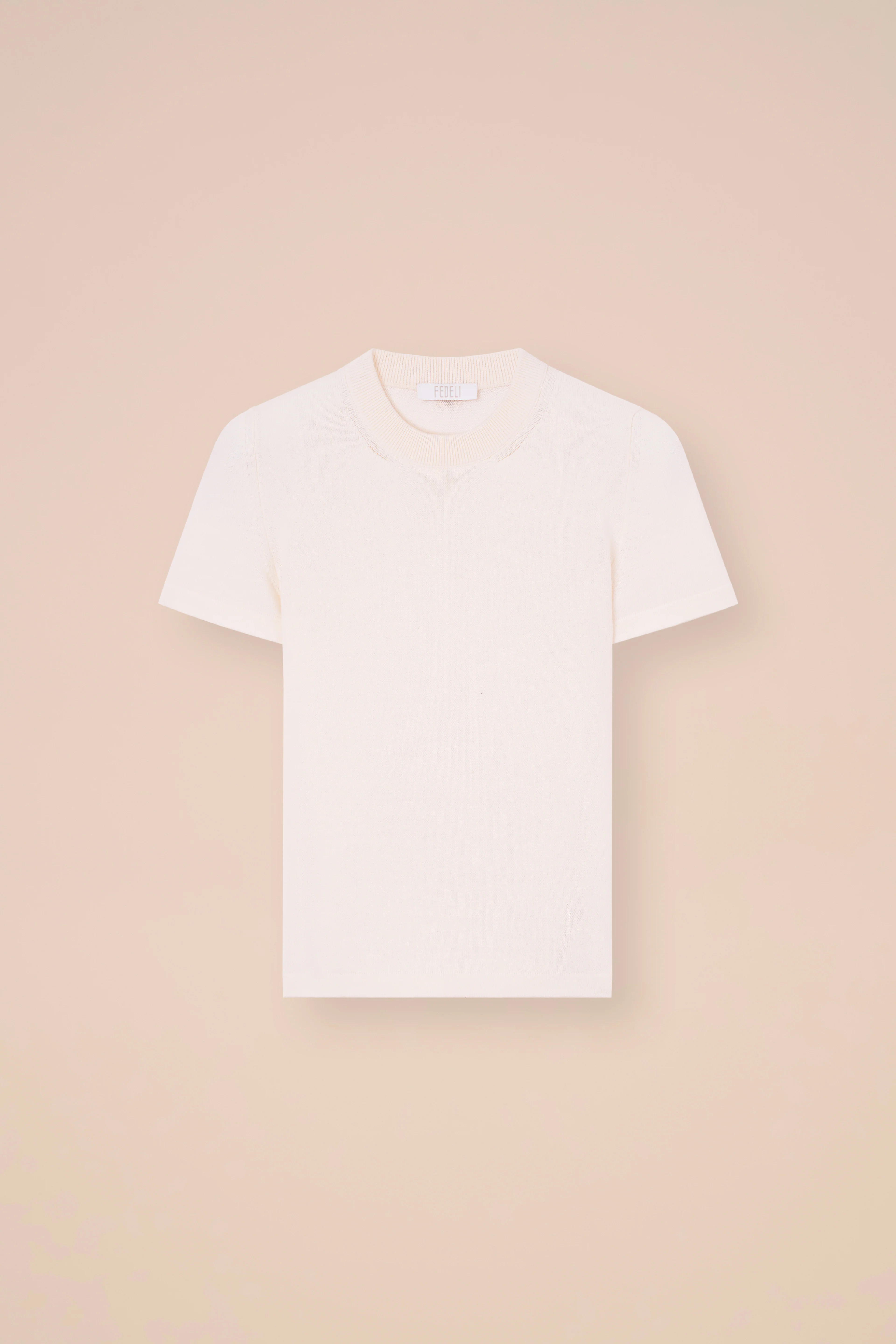 Andre Cotton and Cashmere Knit T-Shirt - Image 5