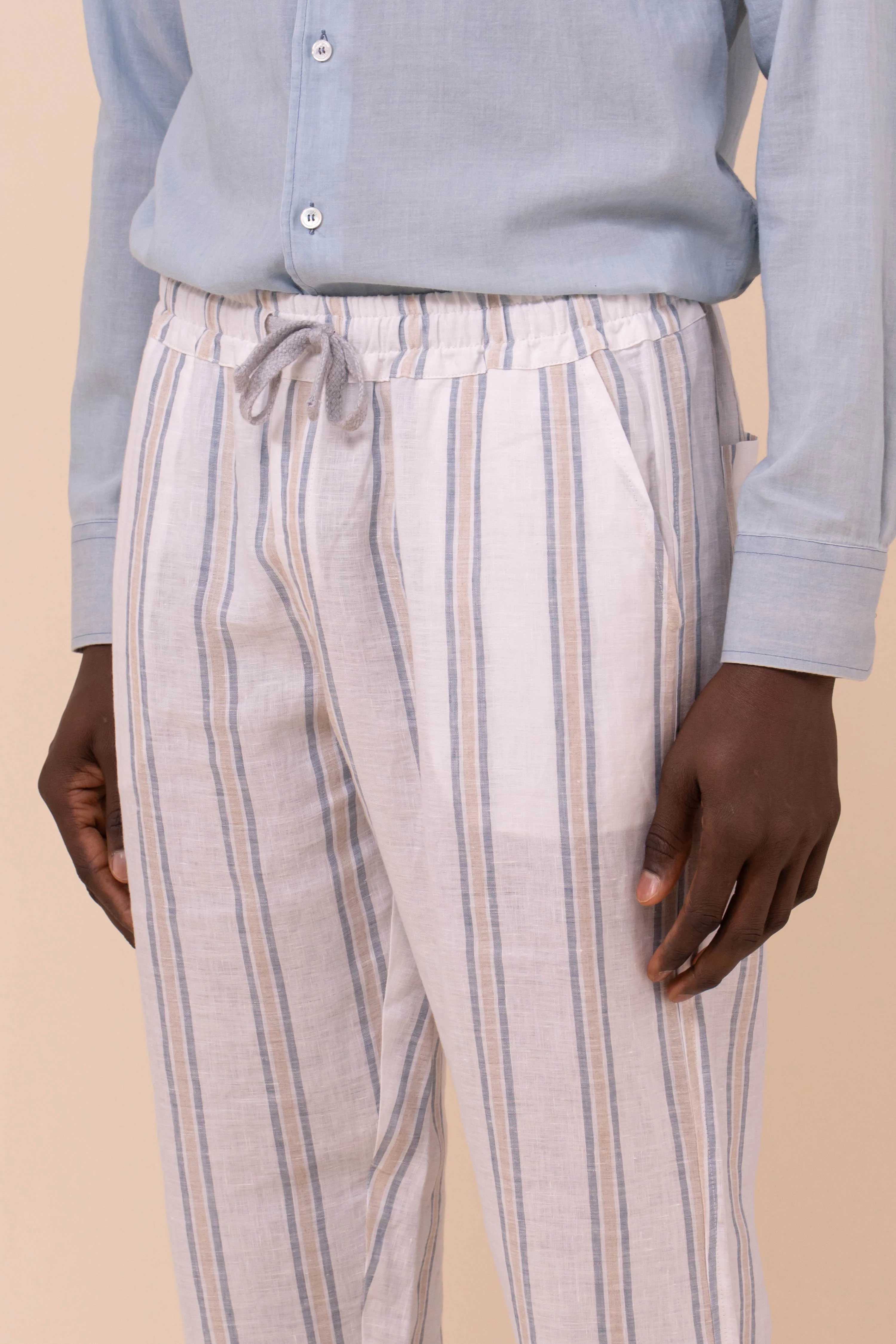 Bonifacio Linen Miami Striped Pants - Image 3