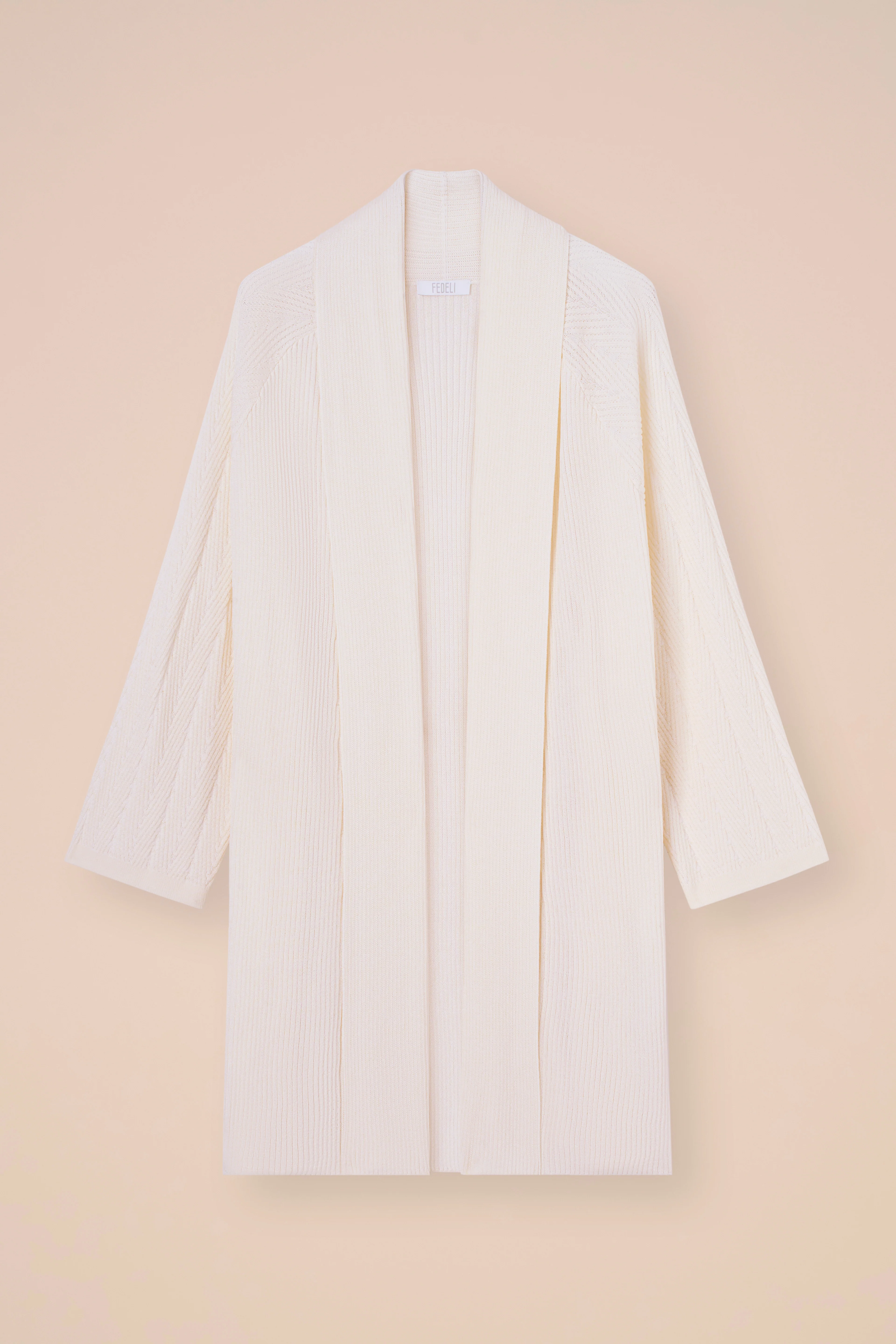 Camille Tile Cotton Blend Shawl-Collar Cardigan - Image 5