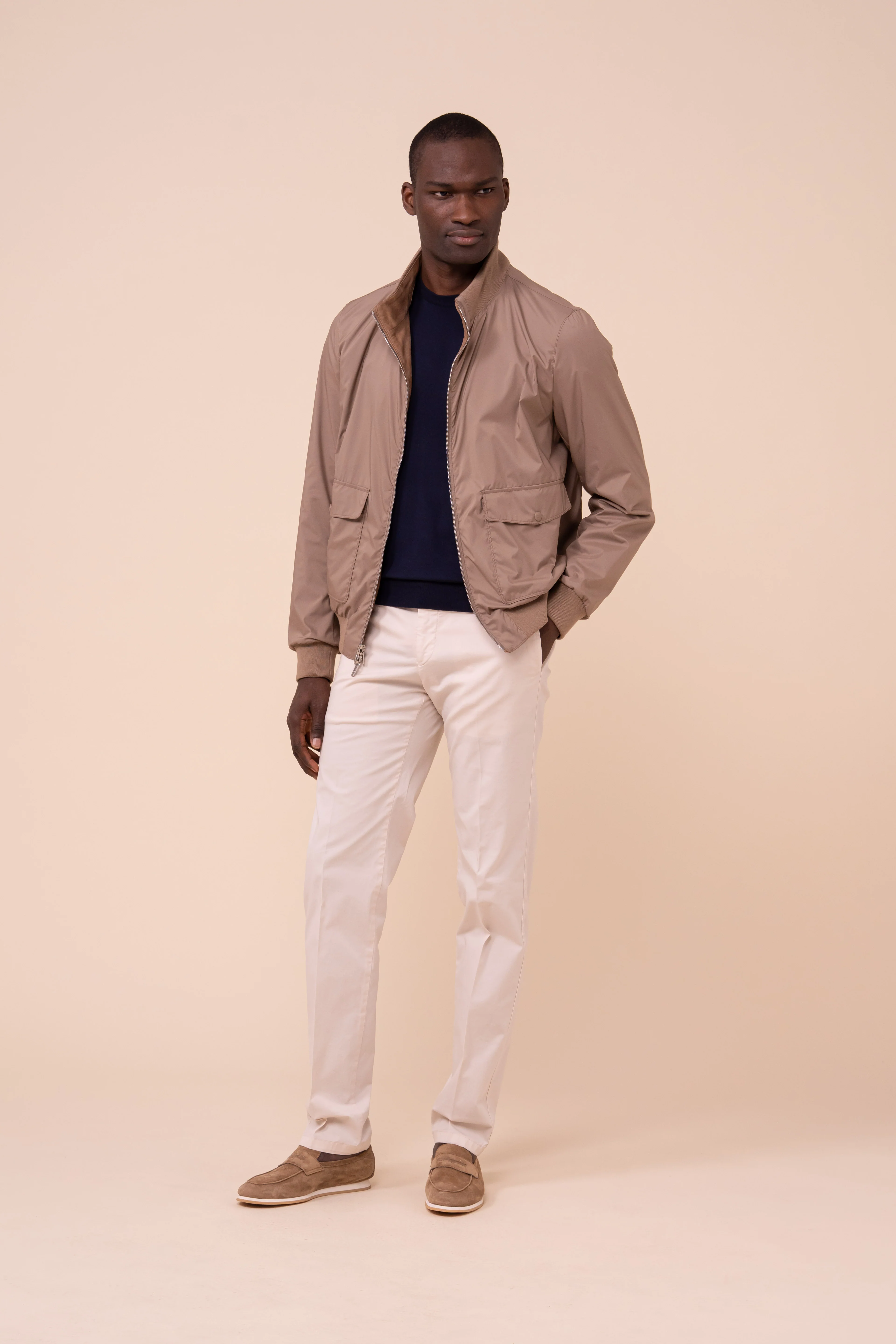 Colorado Suede and Airstop Zipped Jacket - Reversible - Image 5