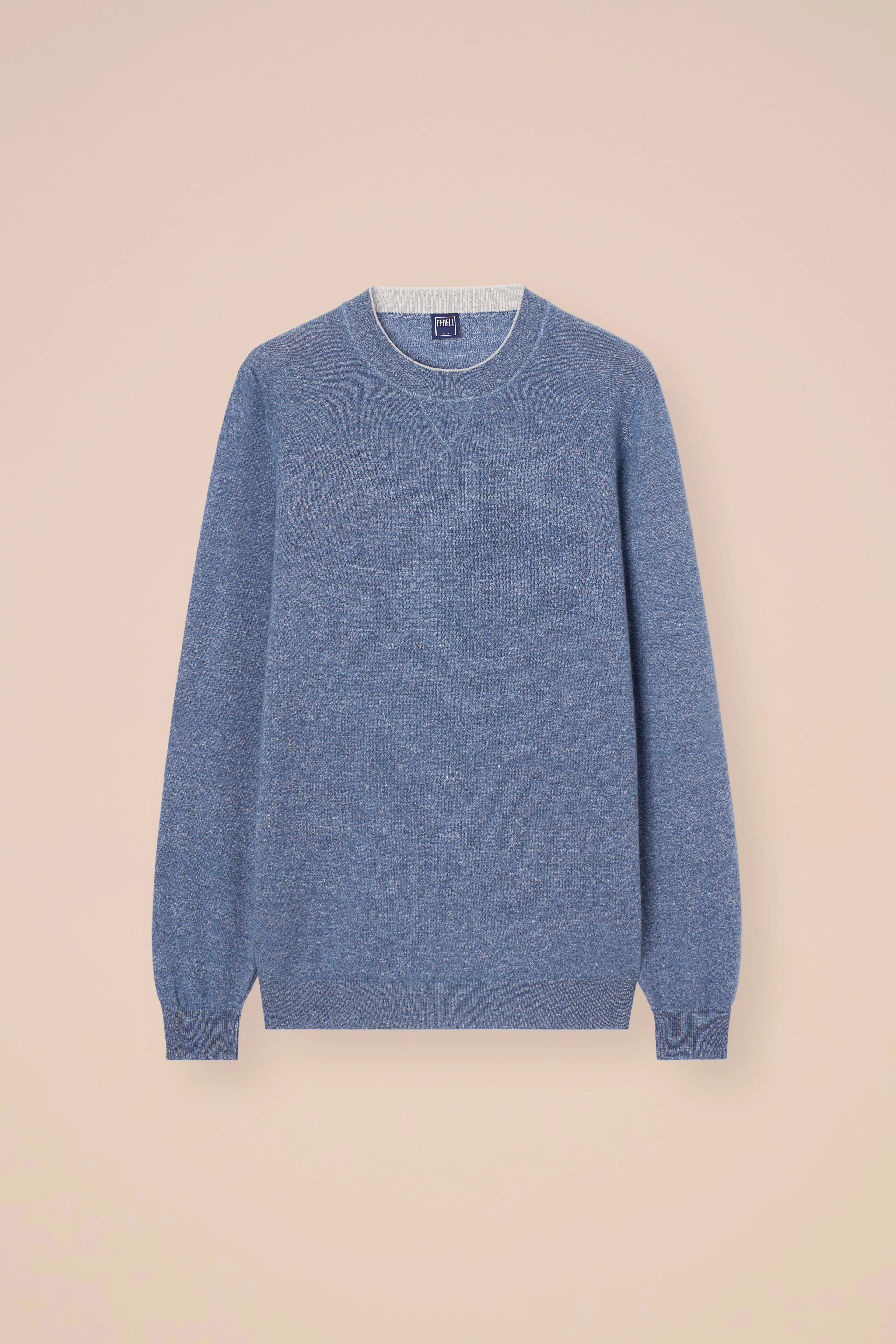 David Cashmere and Linen Sweater - Bicolor - Image 5