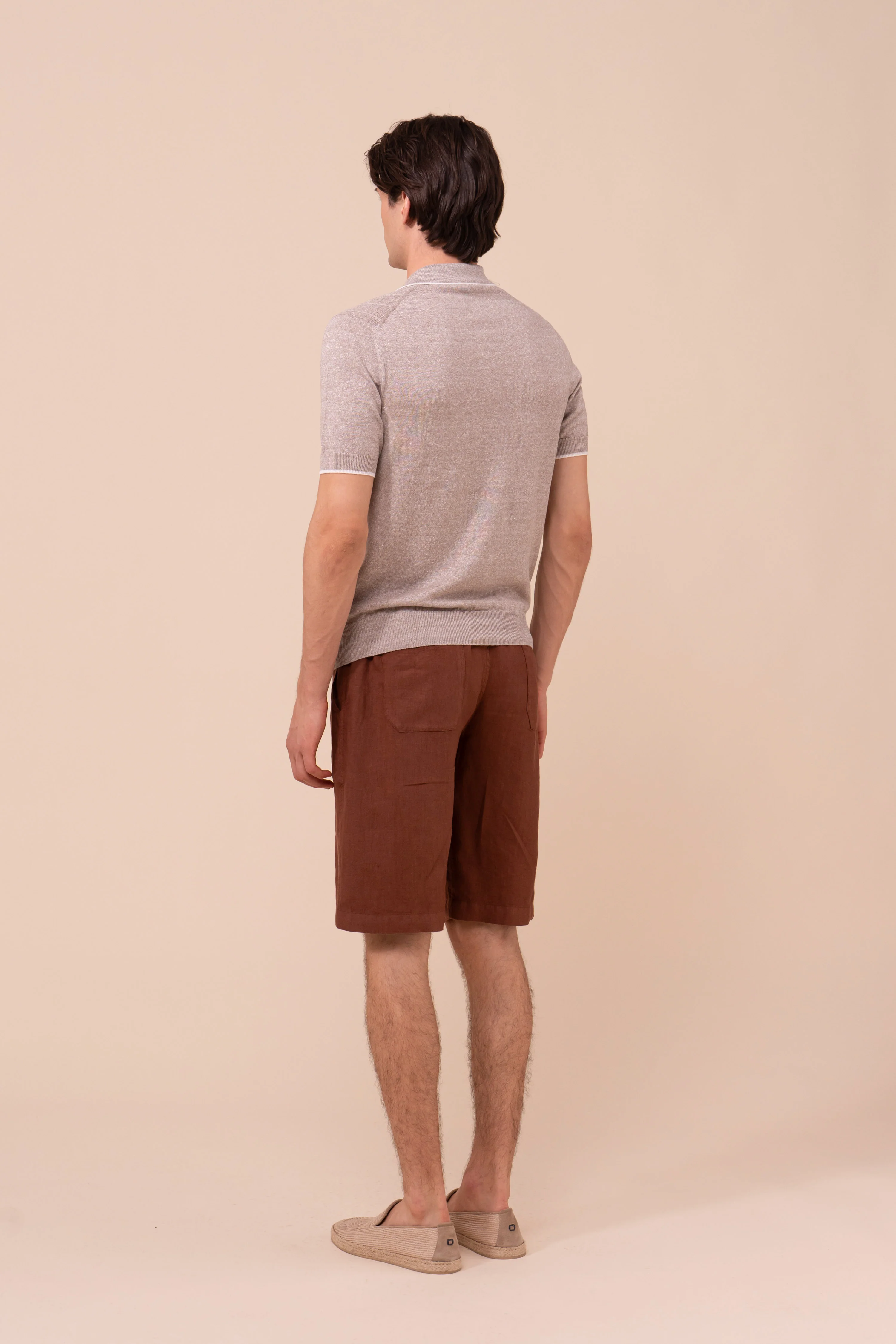 Dodo Cotton and Linen Ribbed Polo - Image 3