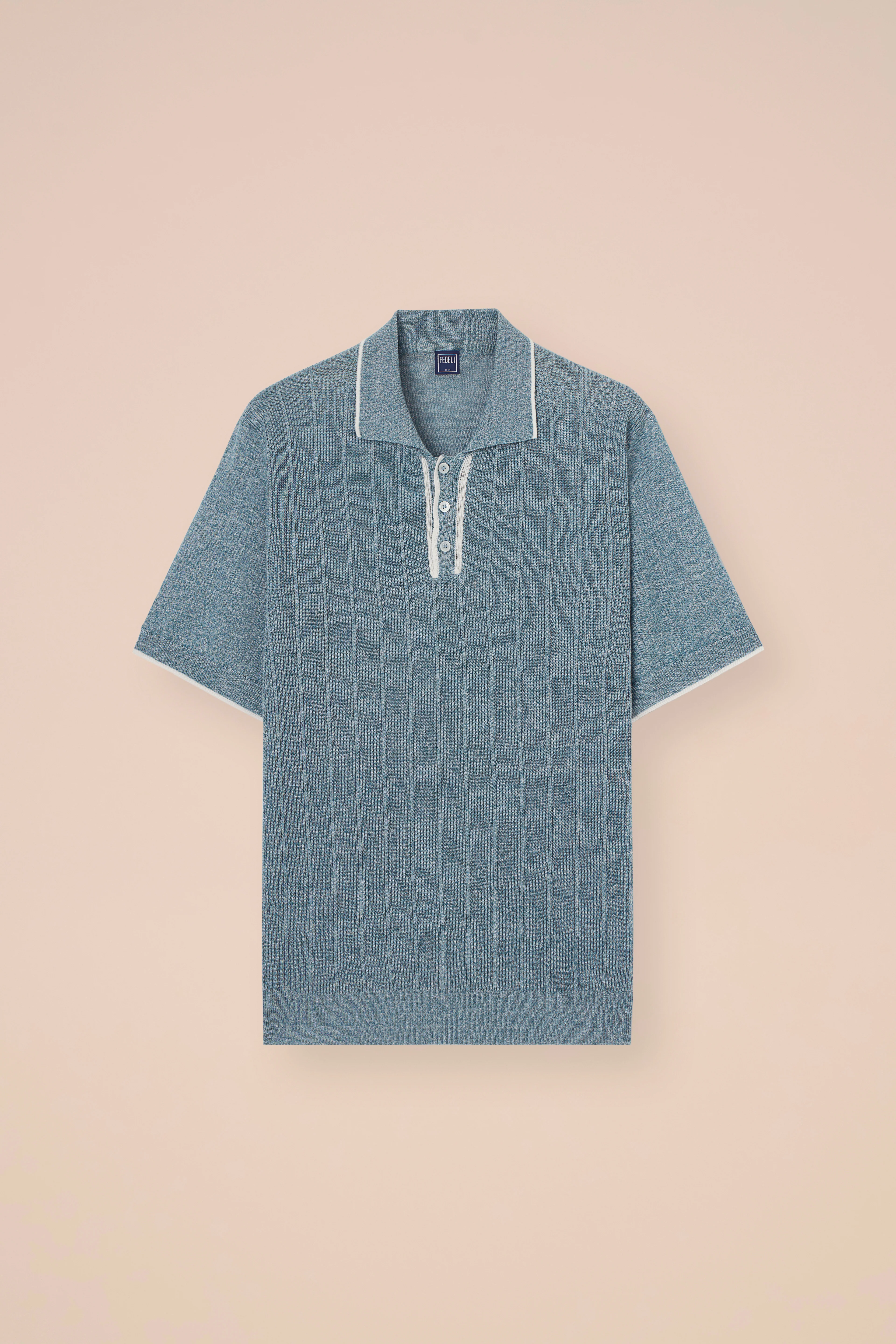 Dodo Cotton and Linen Ribbed Polo - Image 6