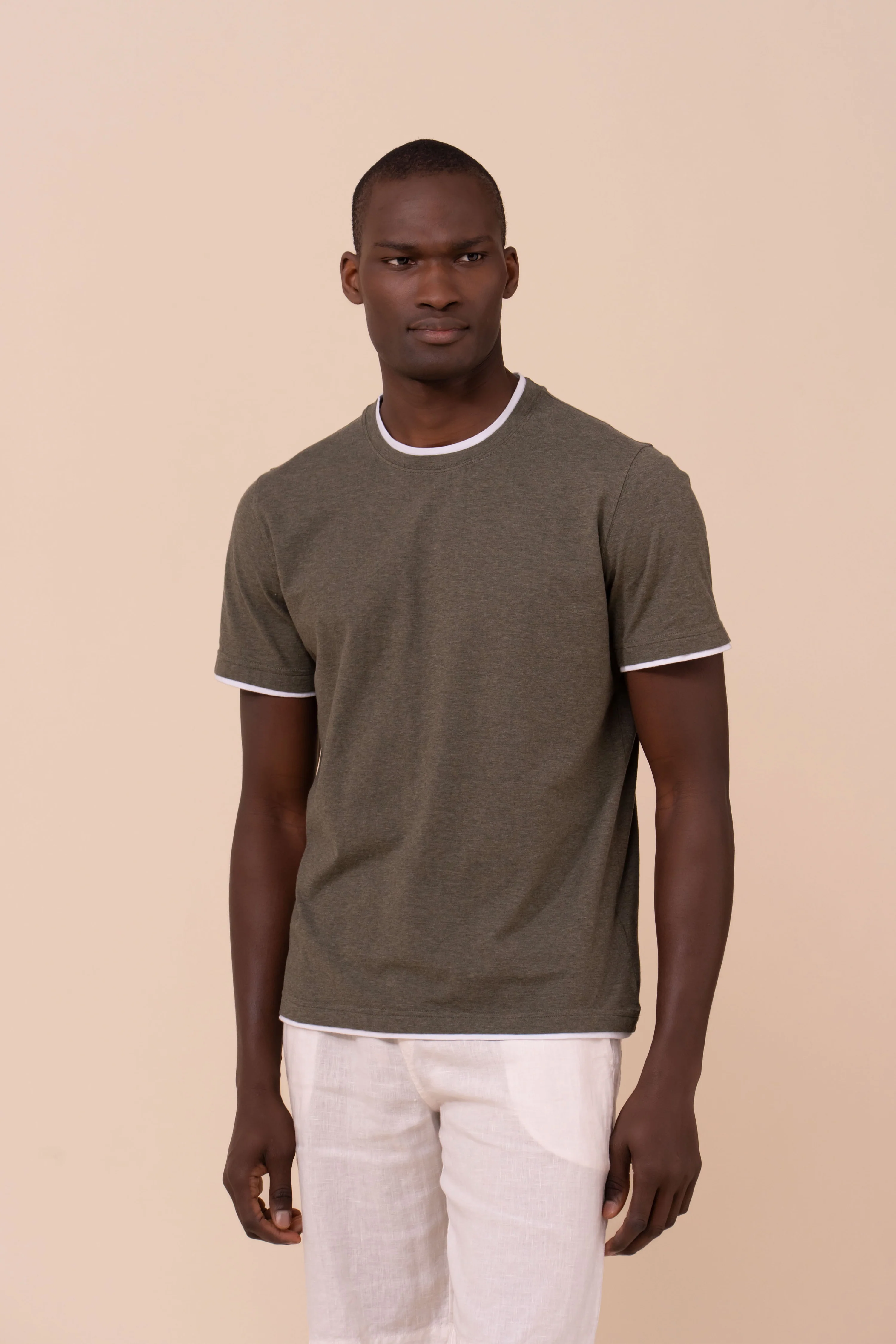 Duo Cotton Jersey Mèlange T-shirt