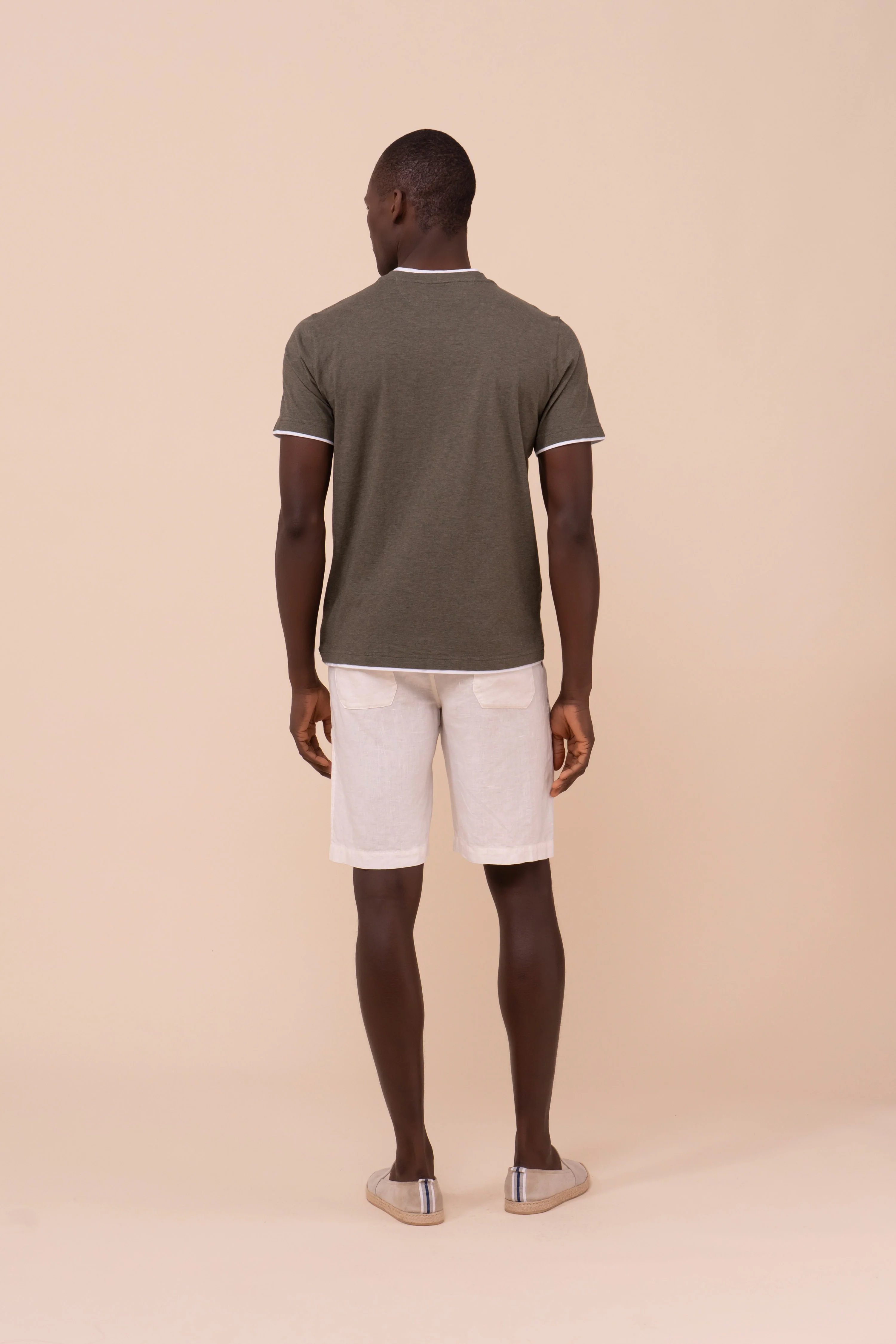 Duo Cotton Jersey Mèlange T-shirt - Image 3