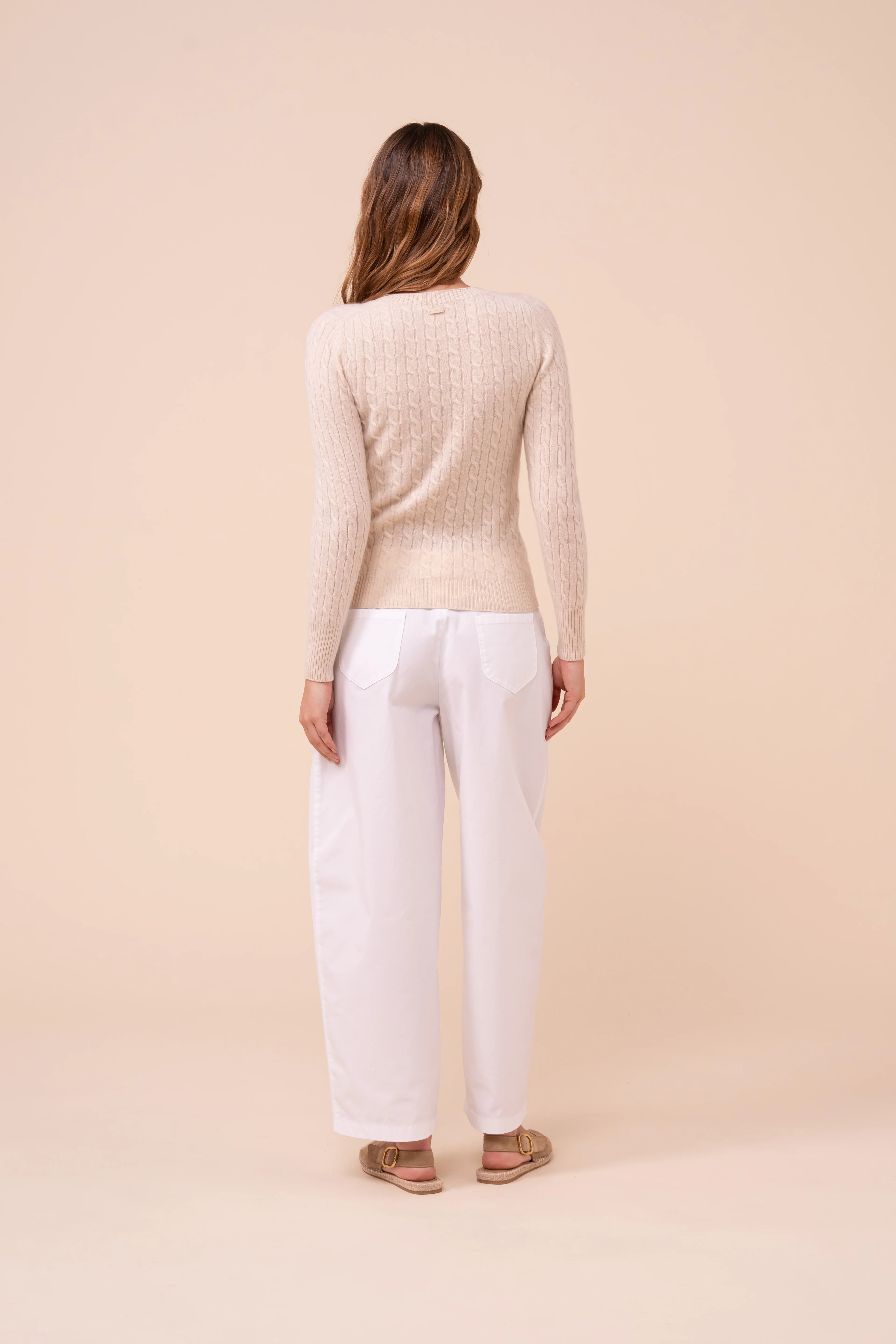 Franz Persia Cashmere Cable Crewneck - Image 3