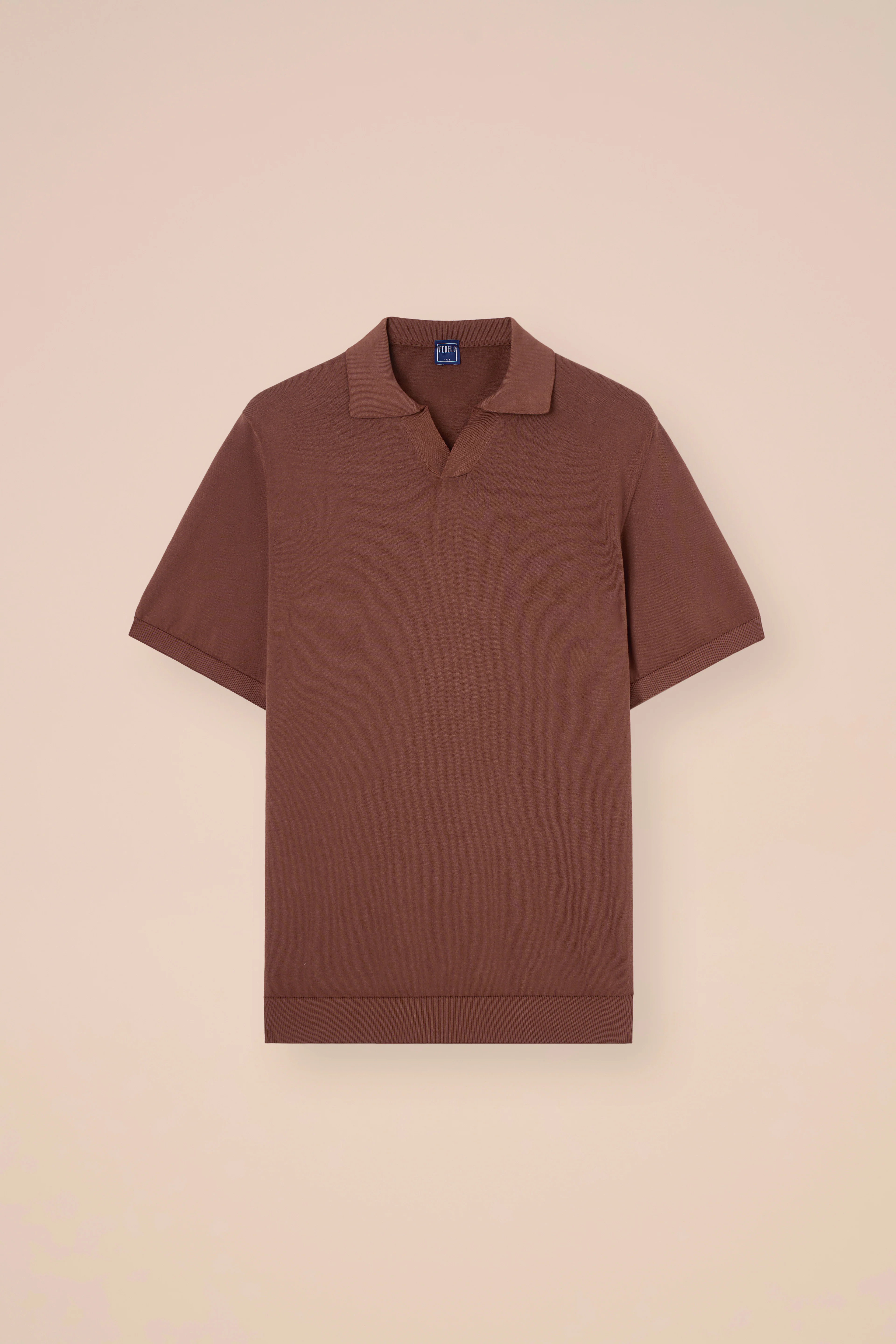 Fuji Giza Organic Cotton V-Neck Knit Polo - Image 5