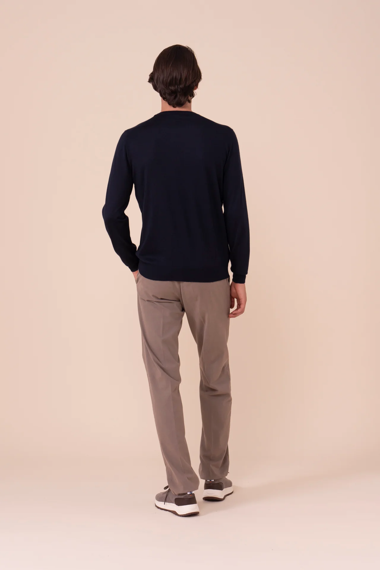 Argentina Cashmere Silk Crewneck in iconic colors - Image 3