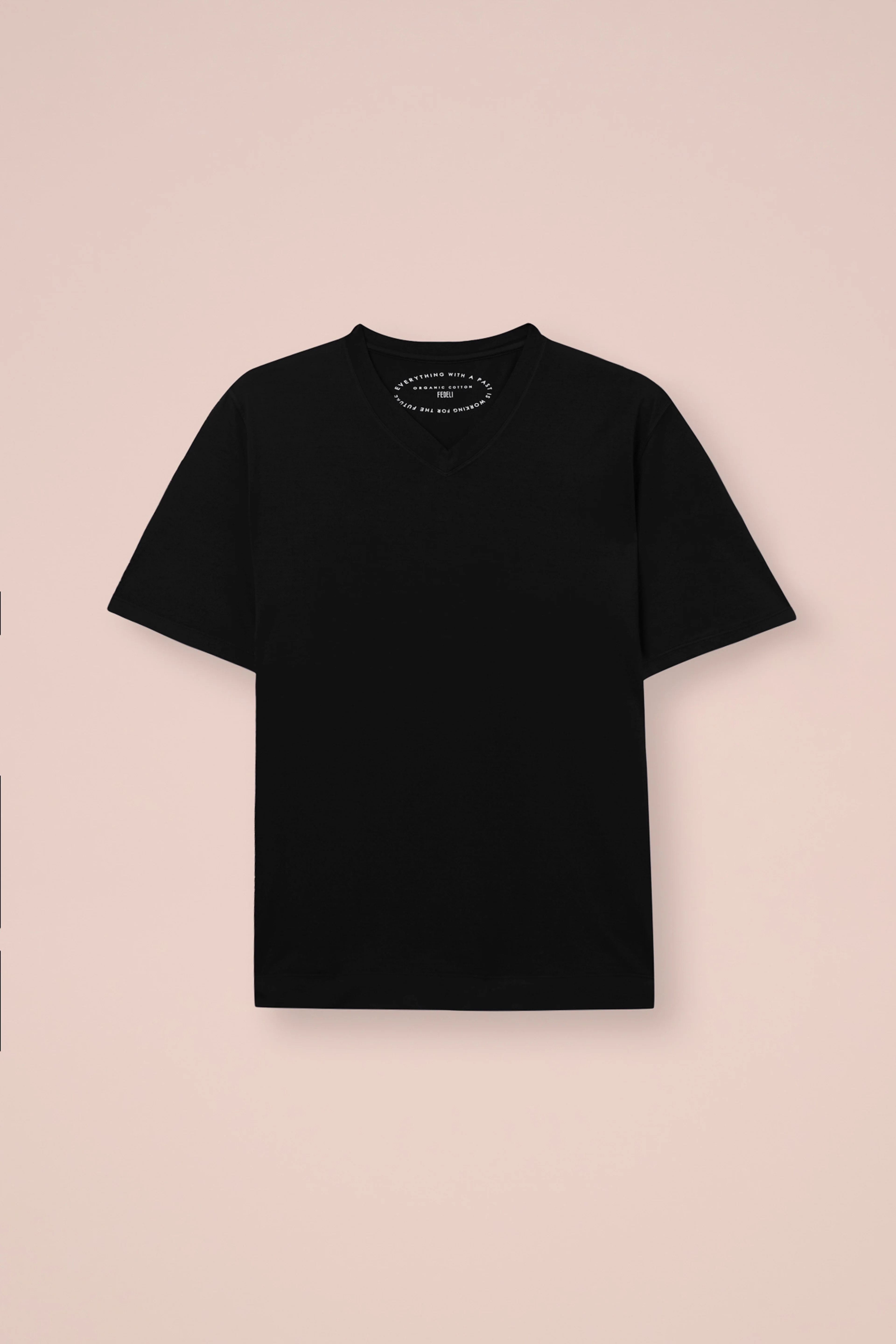 Nizza Organic Cotton V-neck T-shirt in iconic colors - Image 5