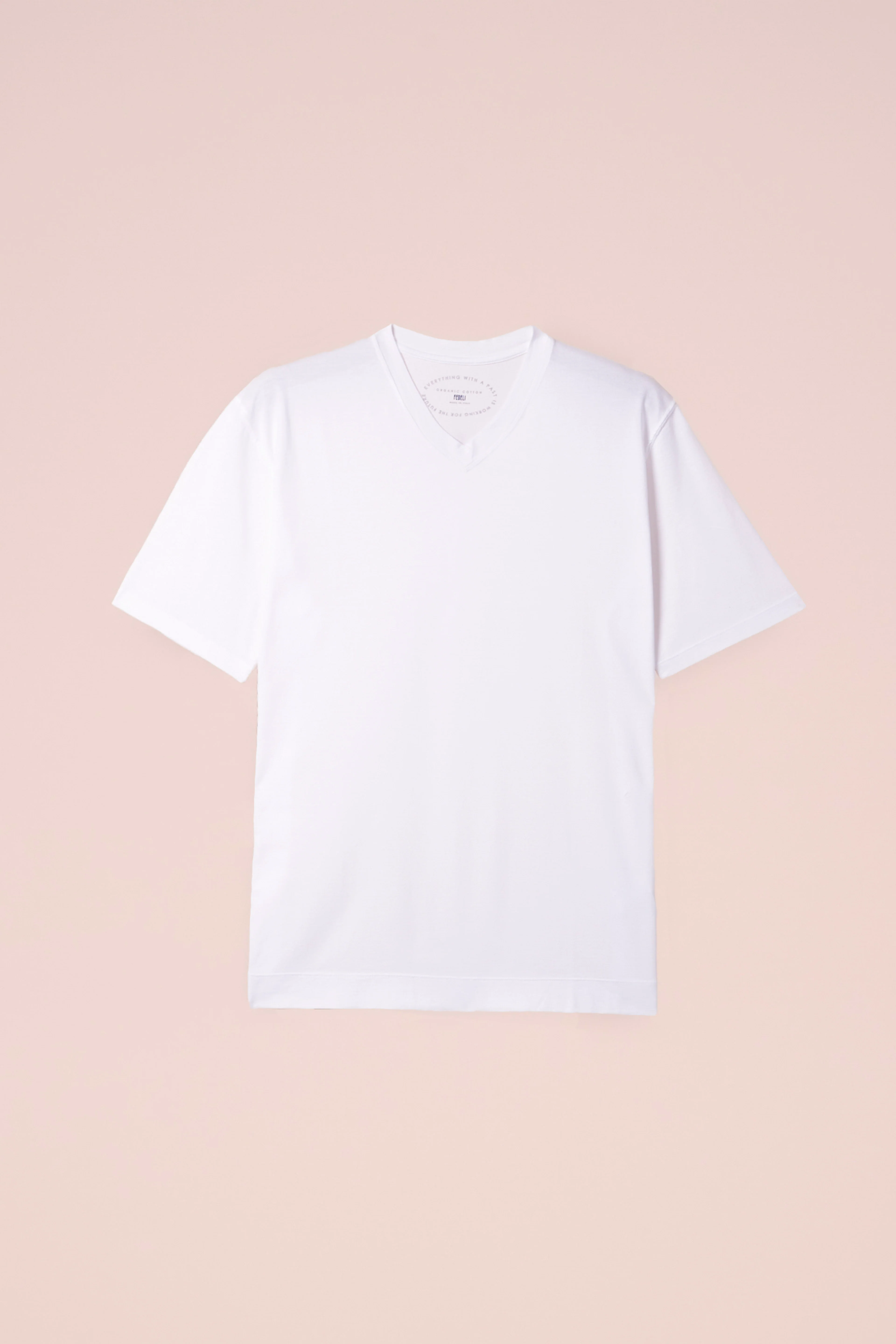 Nizza Organic Cotton V-neck T-shirt in iconic colors - Image 7