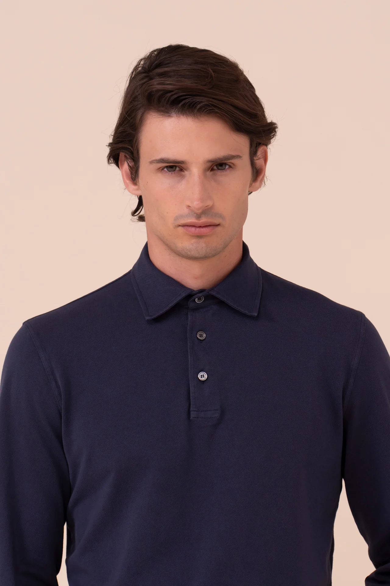 North Piquet Long Sleeve Polo in iconic colors - Image 4