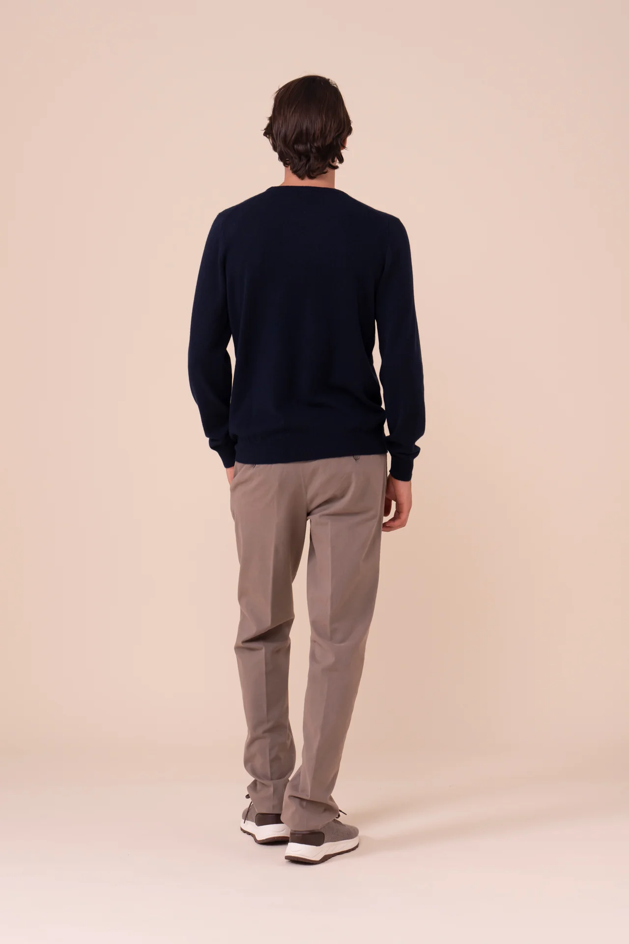 Argentina Slim Cashmere Crewneck in iconic colors - Image 3