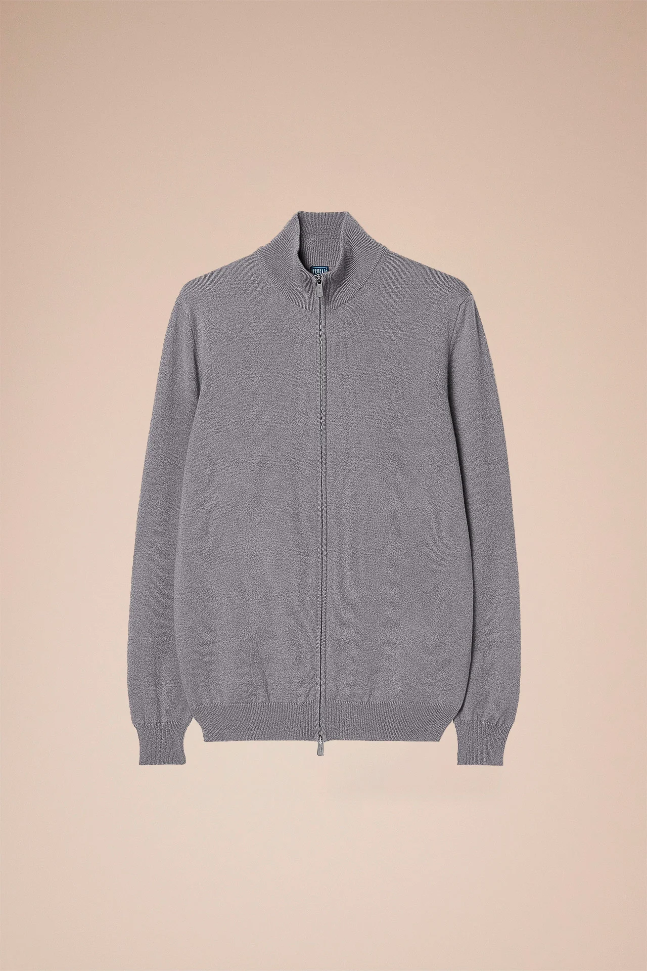 Favonio Cashmere Full-zip Sweater in iconic colors - Image 7