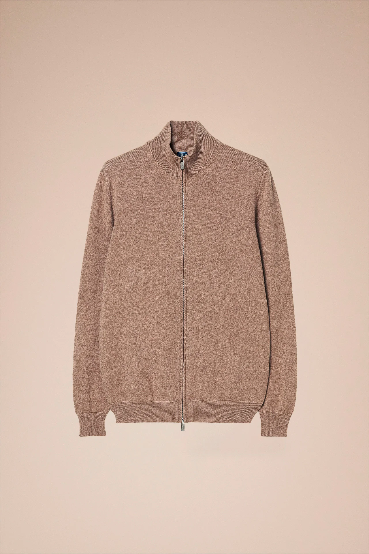 Favonio Cashmere Full-zip Sweater in iconic colors - Image 8