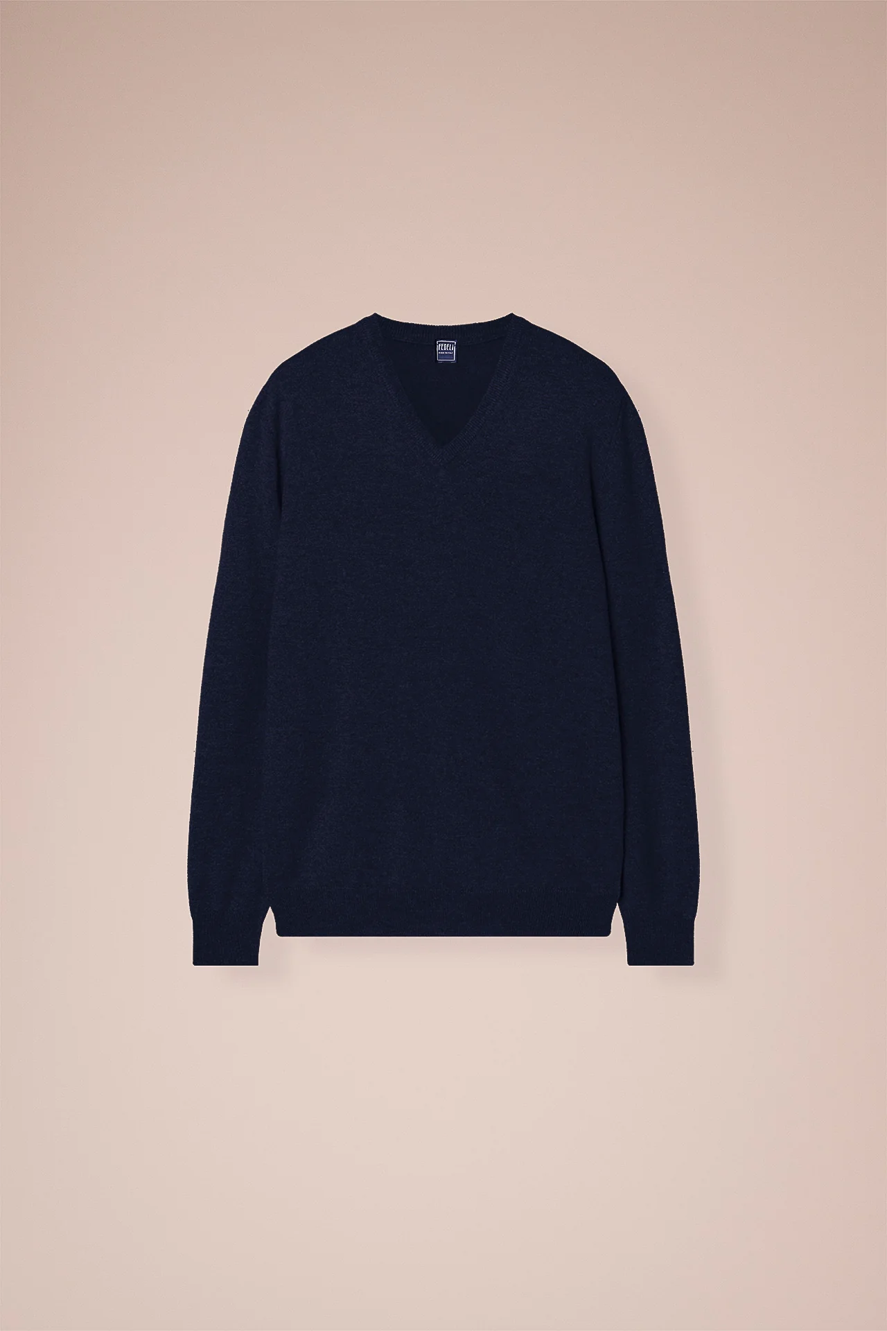 Pull Cashmere V-neck in iconic colors - Image 5