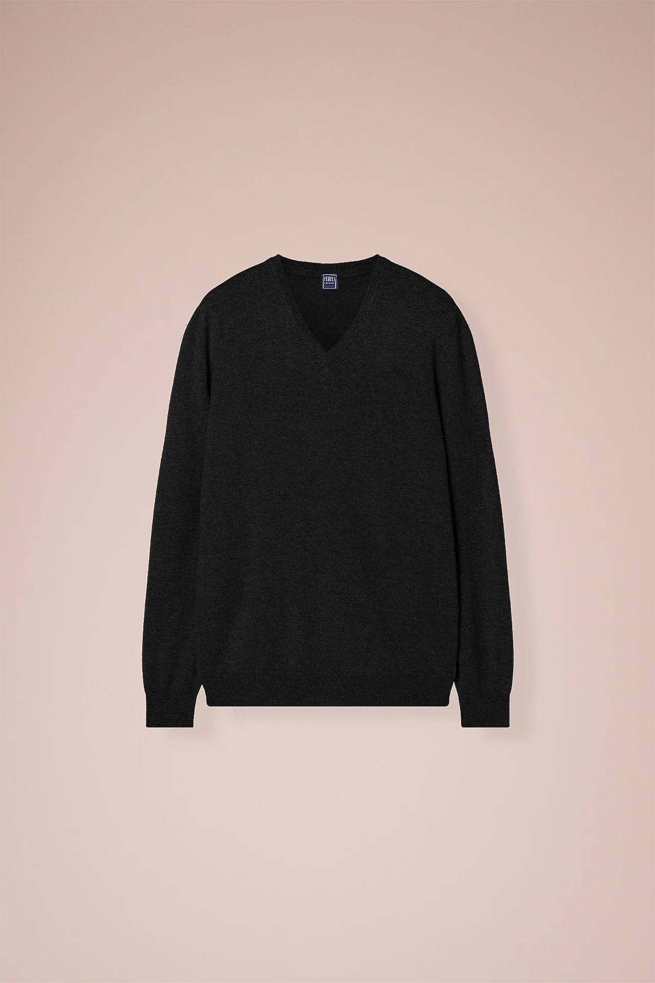 Pull Cashmere V-neck in iconic colors - Image 8