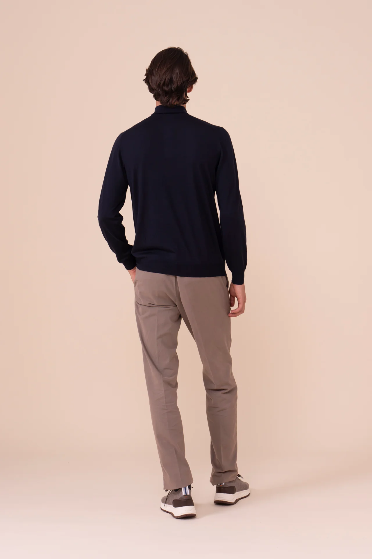 Sportman Superfine Wool Knit Polo in iconic colors - Image 3