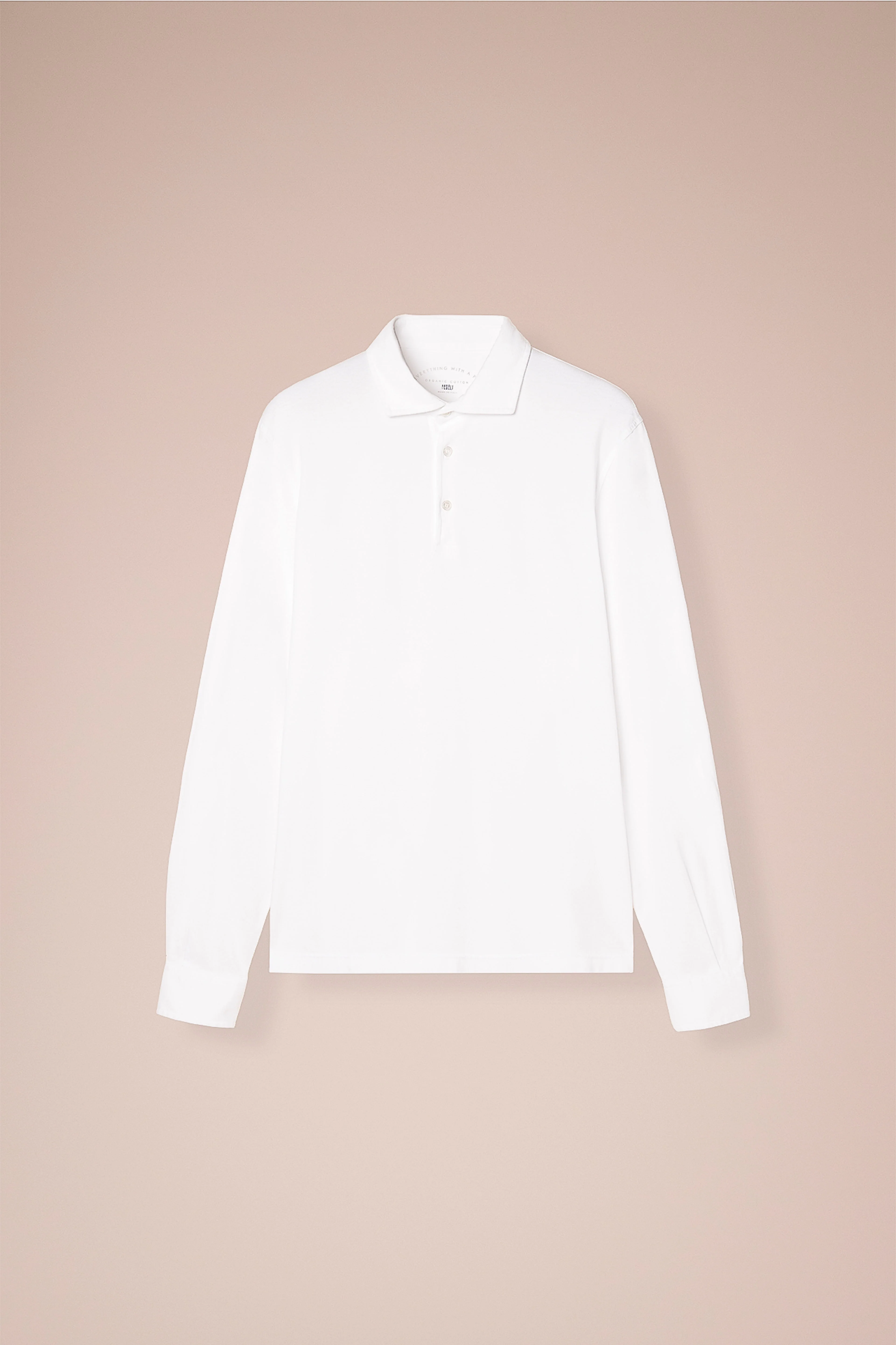 Zero Giza Organic Cotton Long Sleeve Polo Shirt in iconic colors - Image 5