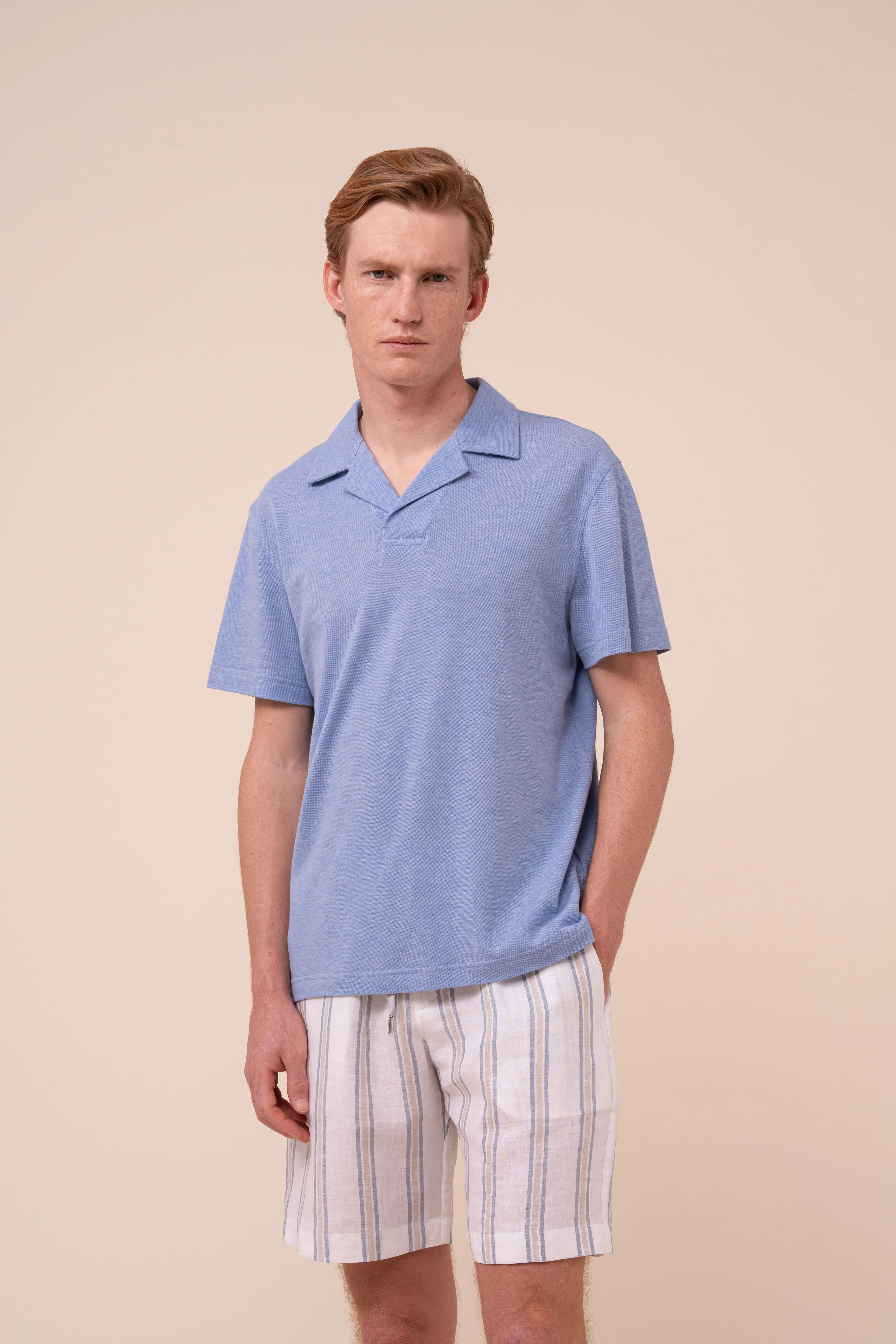 Jolly Superlight Linen and Cotton Piquet Polo Shirt