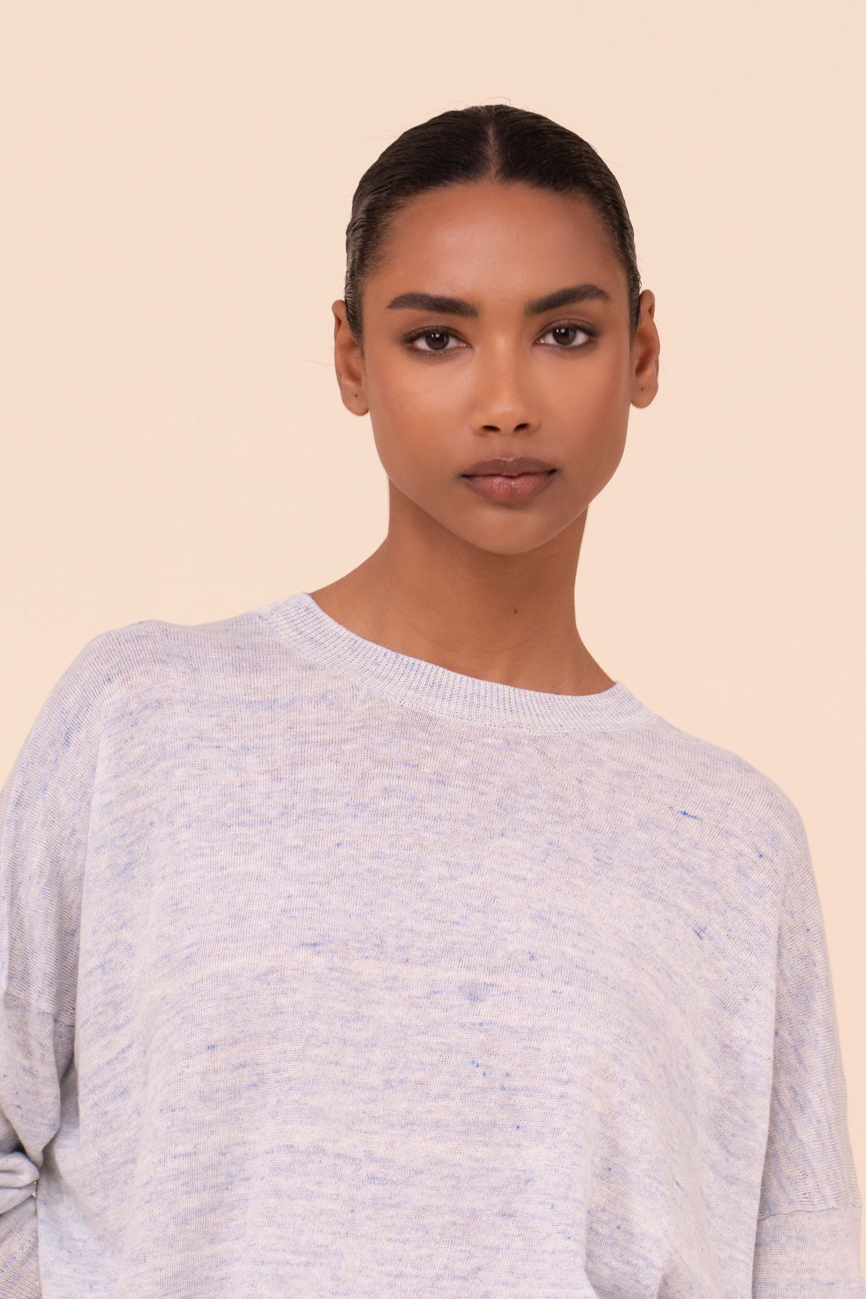Lindsay Cairo Linen and Cotton Crewneck - Image 4