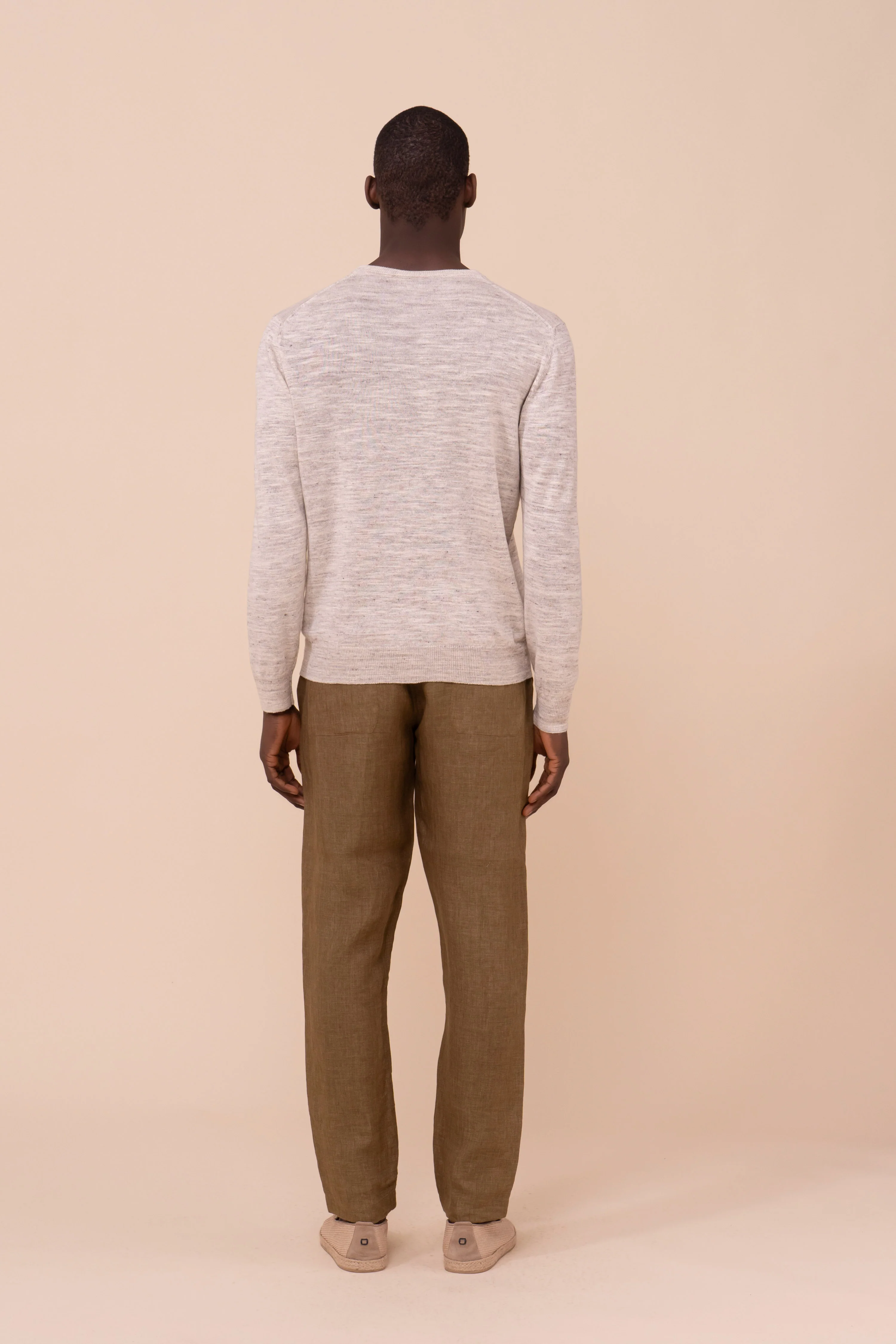 Argentina Bretone Linen and Silk Crewneck - Image 3