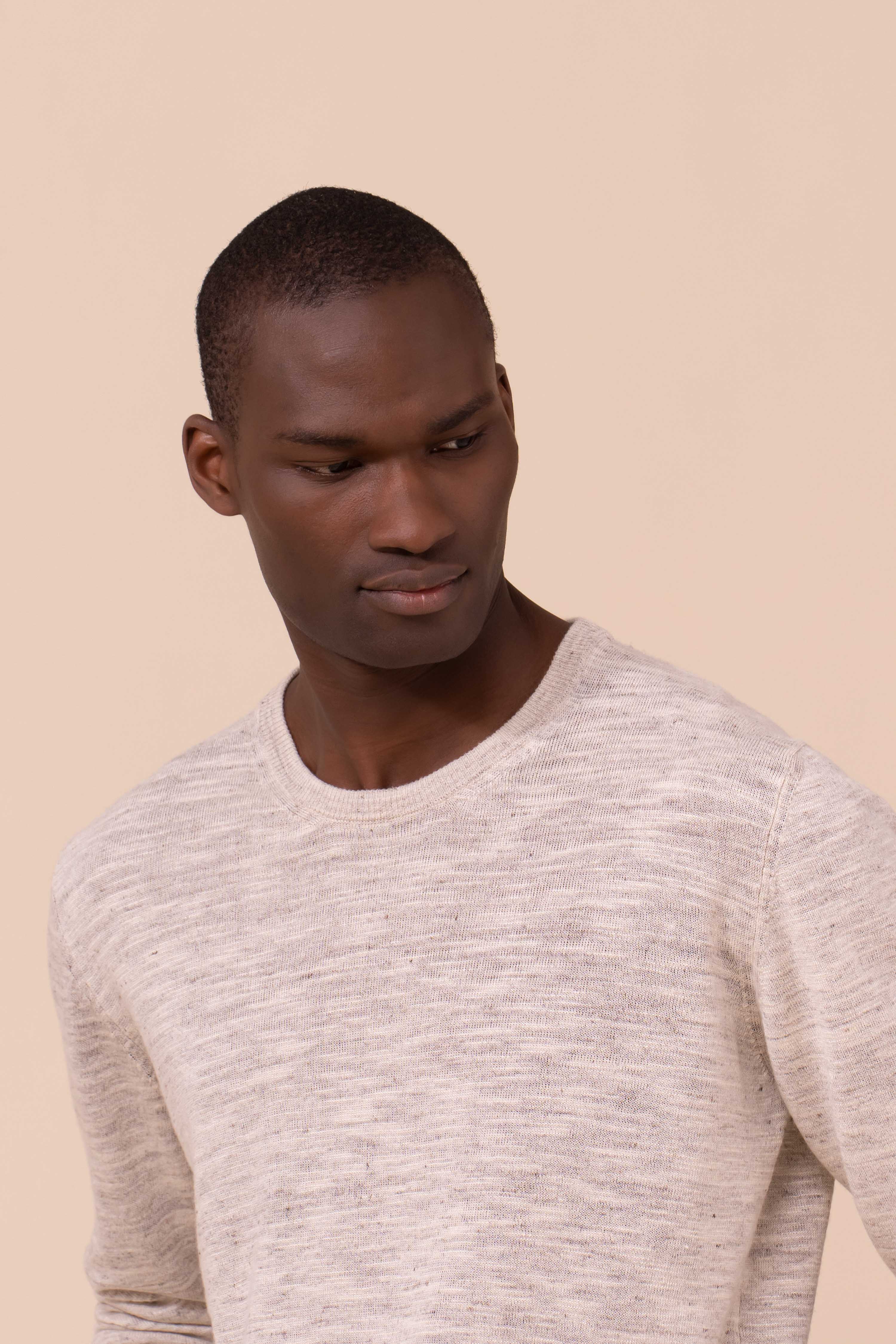 Argentina Bretone Linen and Silk Crewneck - Image 4