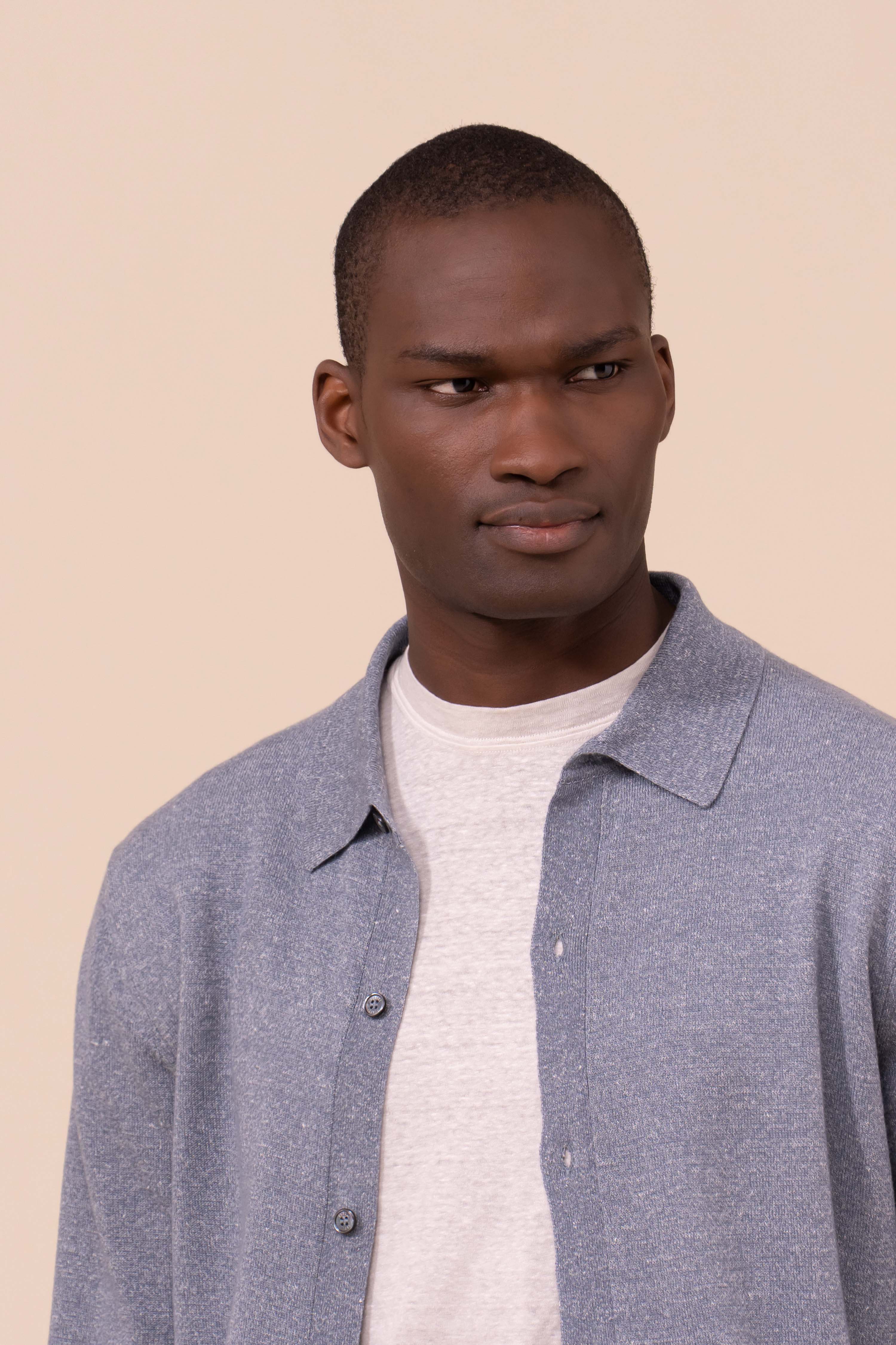 Cashmere and Linen Knit Shirt - Image 4