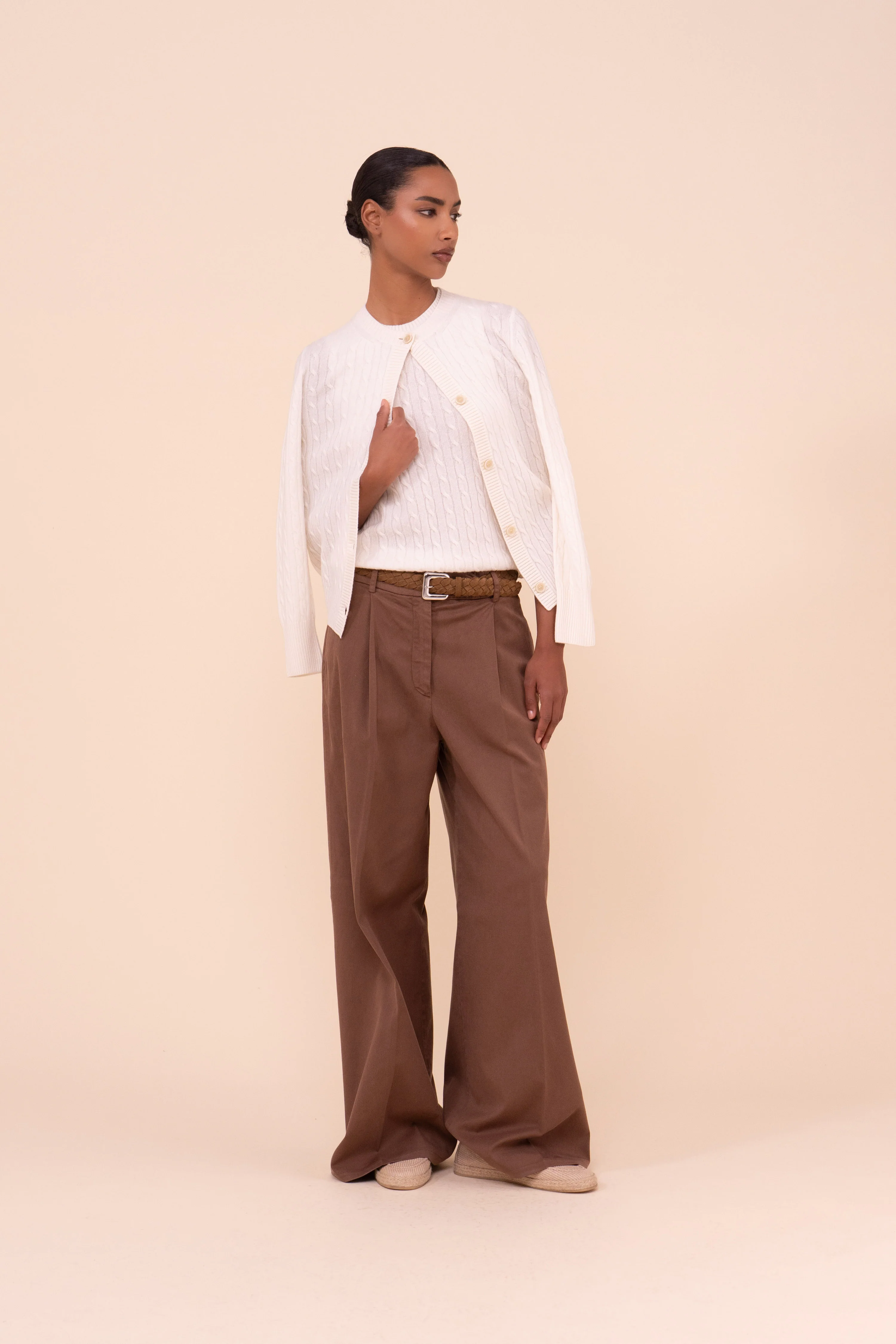 Alma Persia Cashmere Cable Cardigan - Image 4