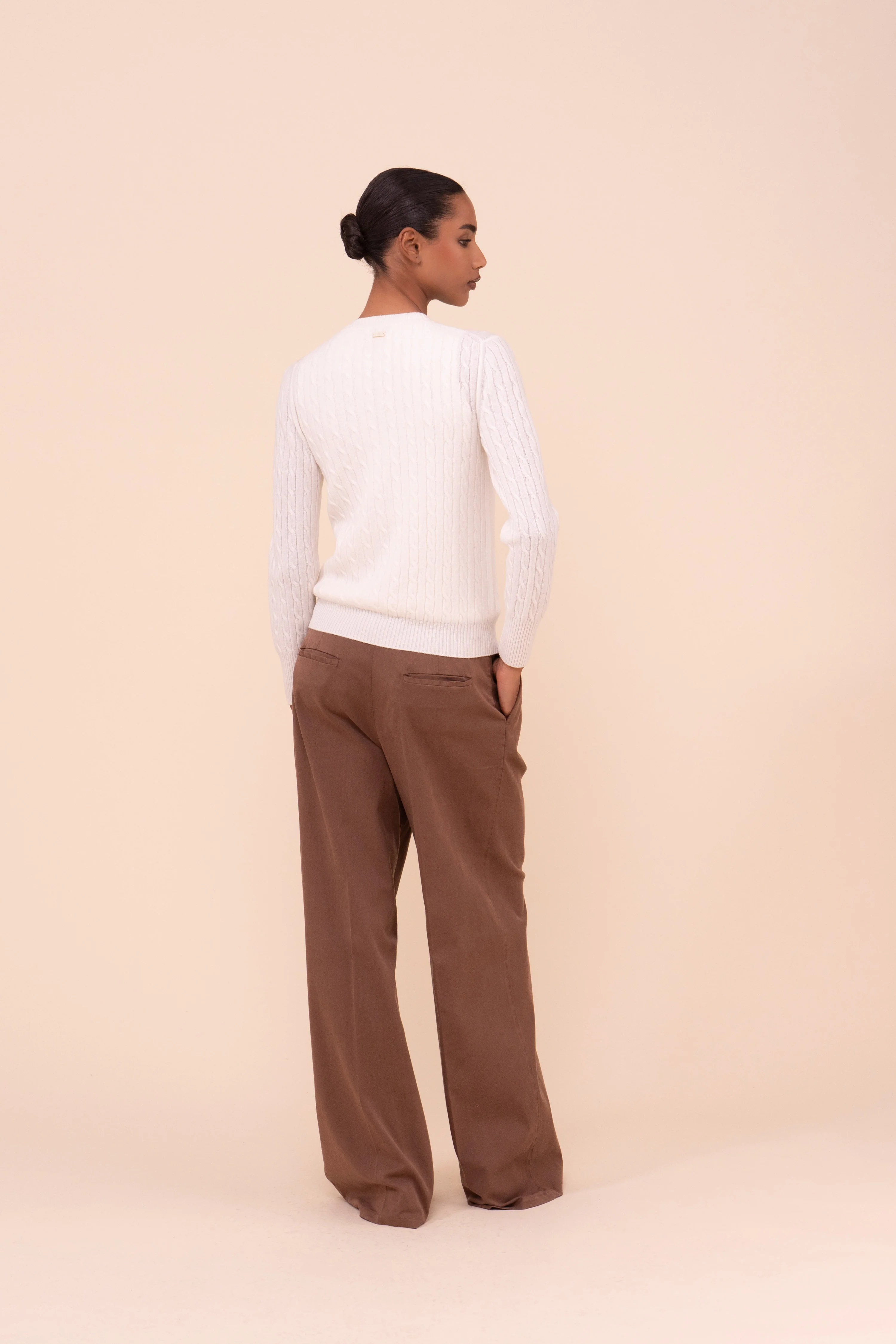 Alma Persia Cashmere Cable Cardigan - Image 3