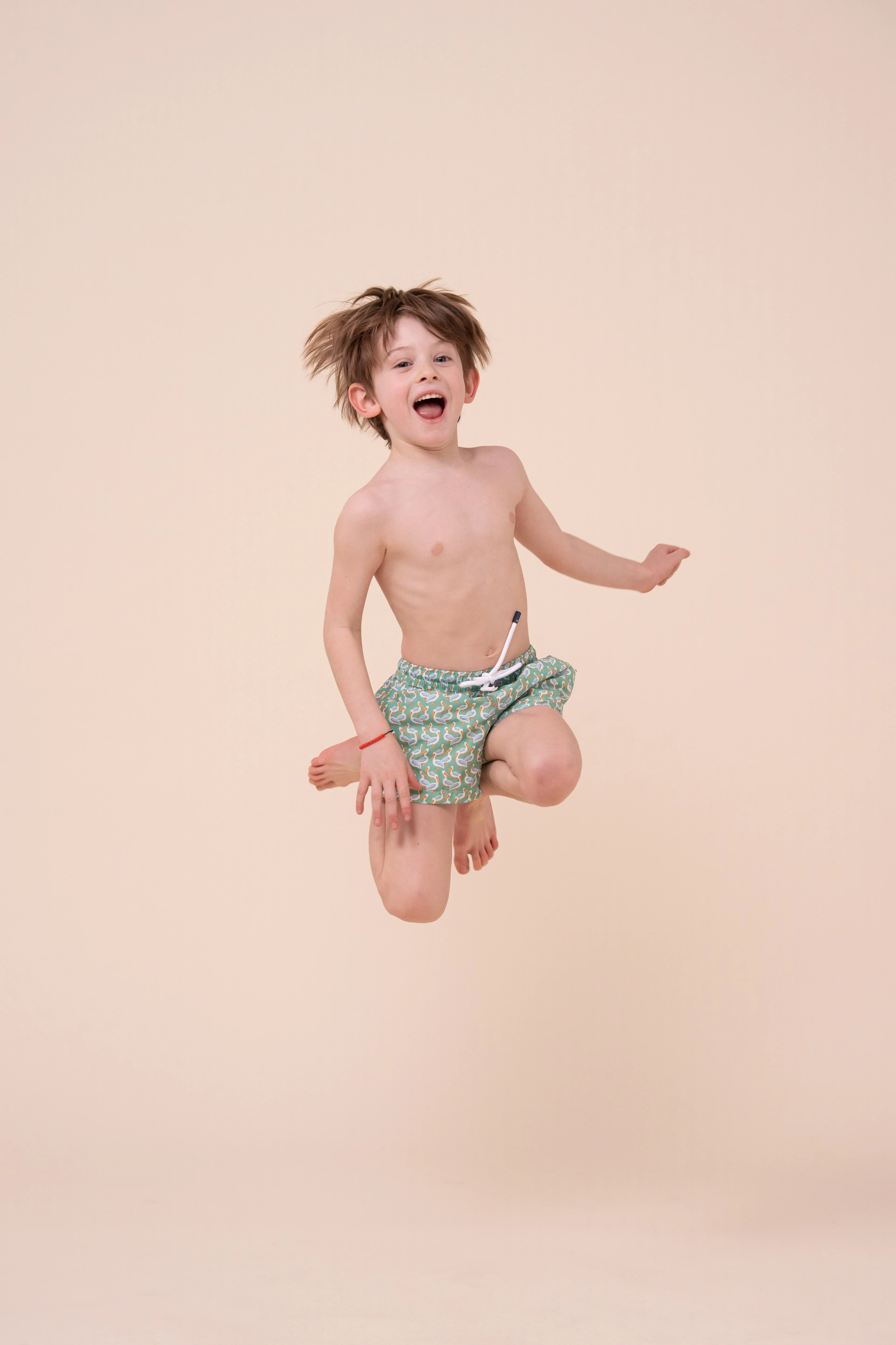 Madeira Kid Swim Trunks - 10-12 years - Pelican Pattern - Image 2