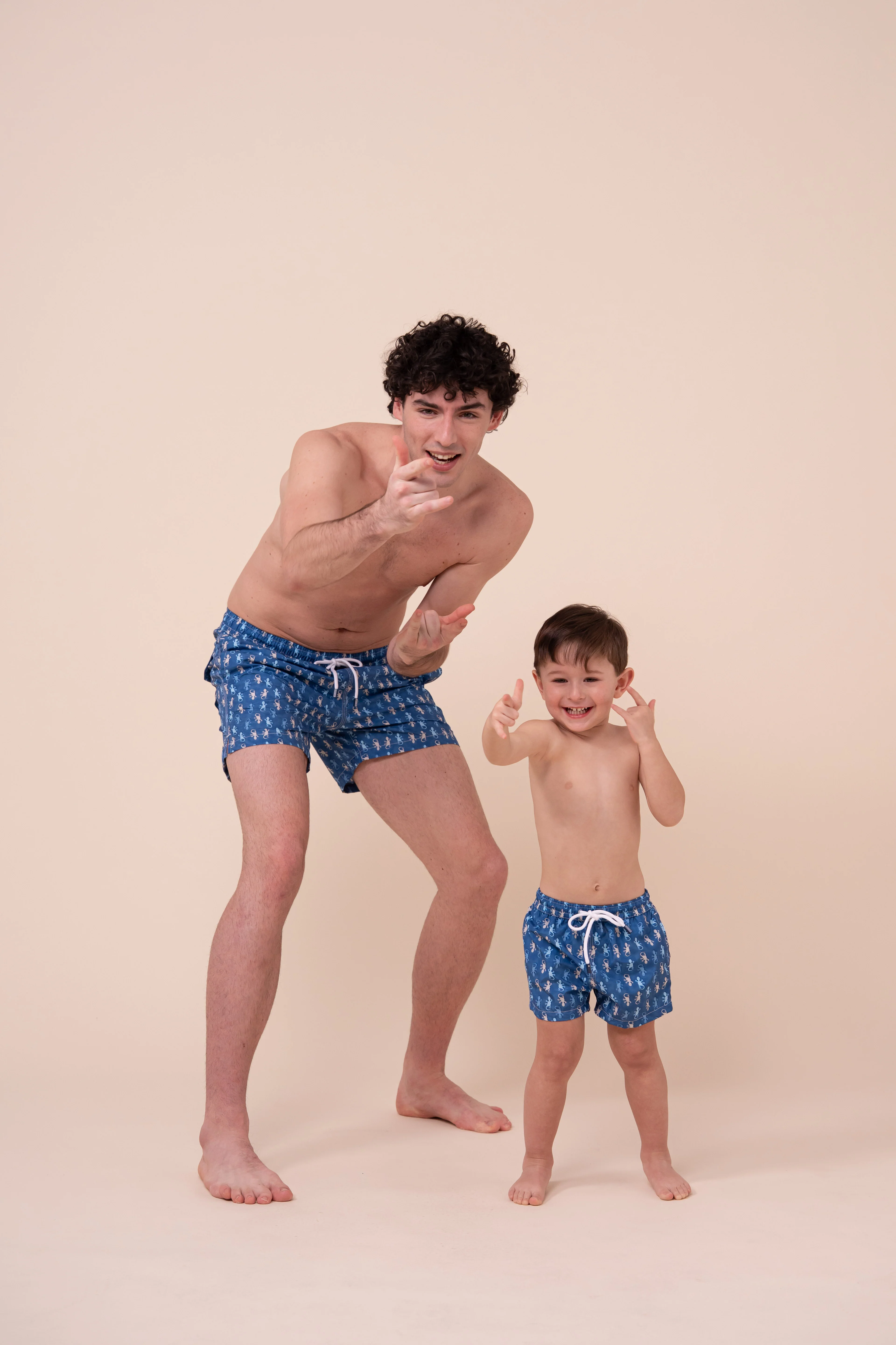 Madeira Kid Swim Trunks - 2-4 years - Gecko Pattern