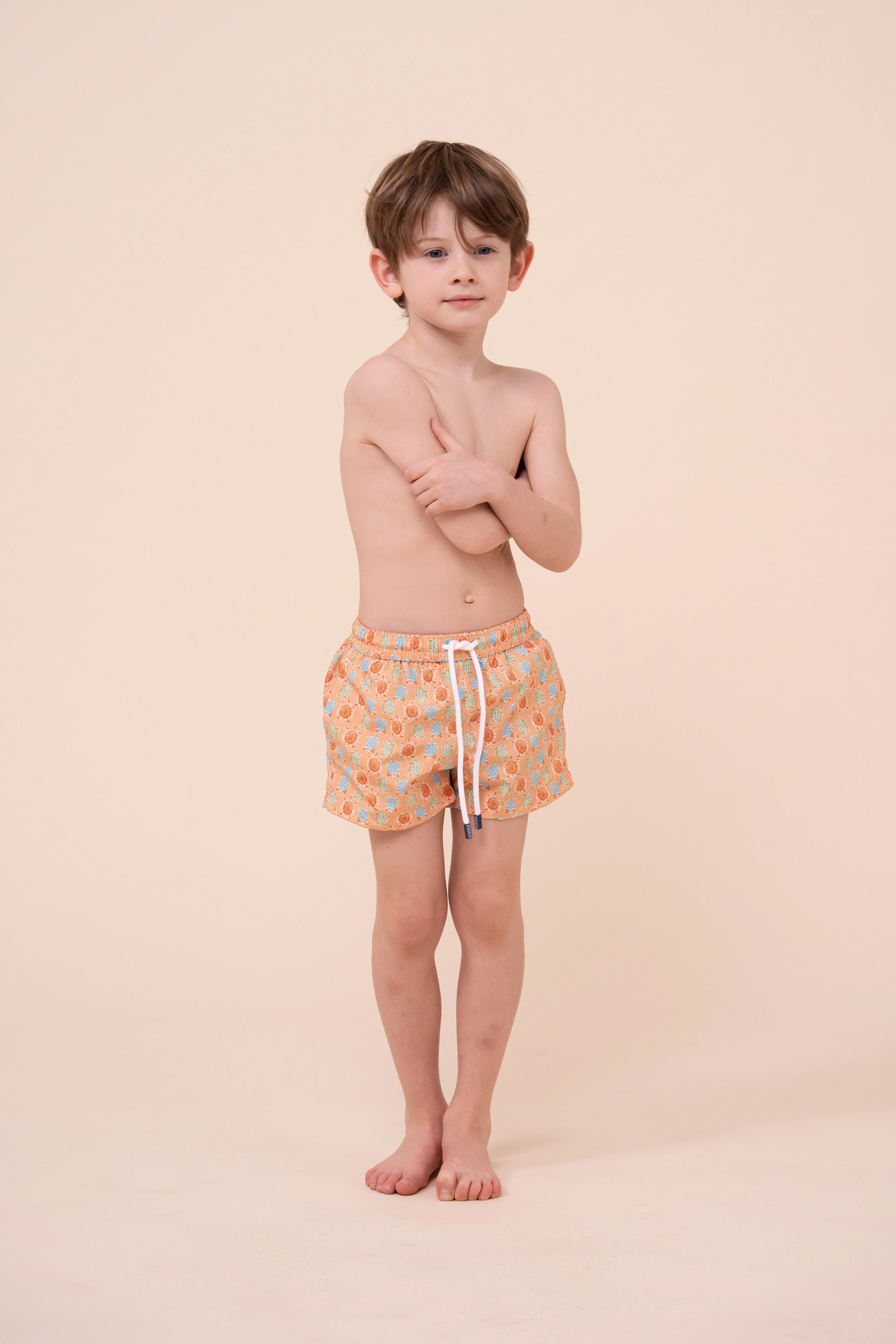 Madeira Kid Swim Trunks - 6-8 years - Turtles Pattern