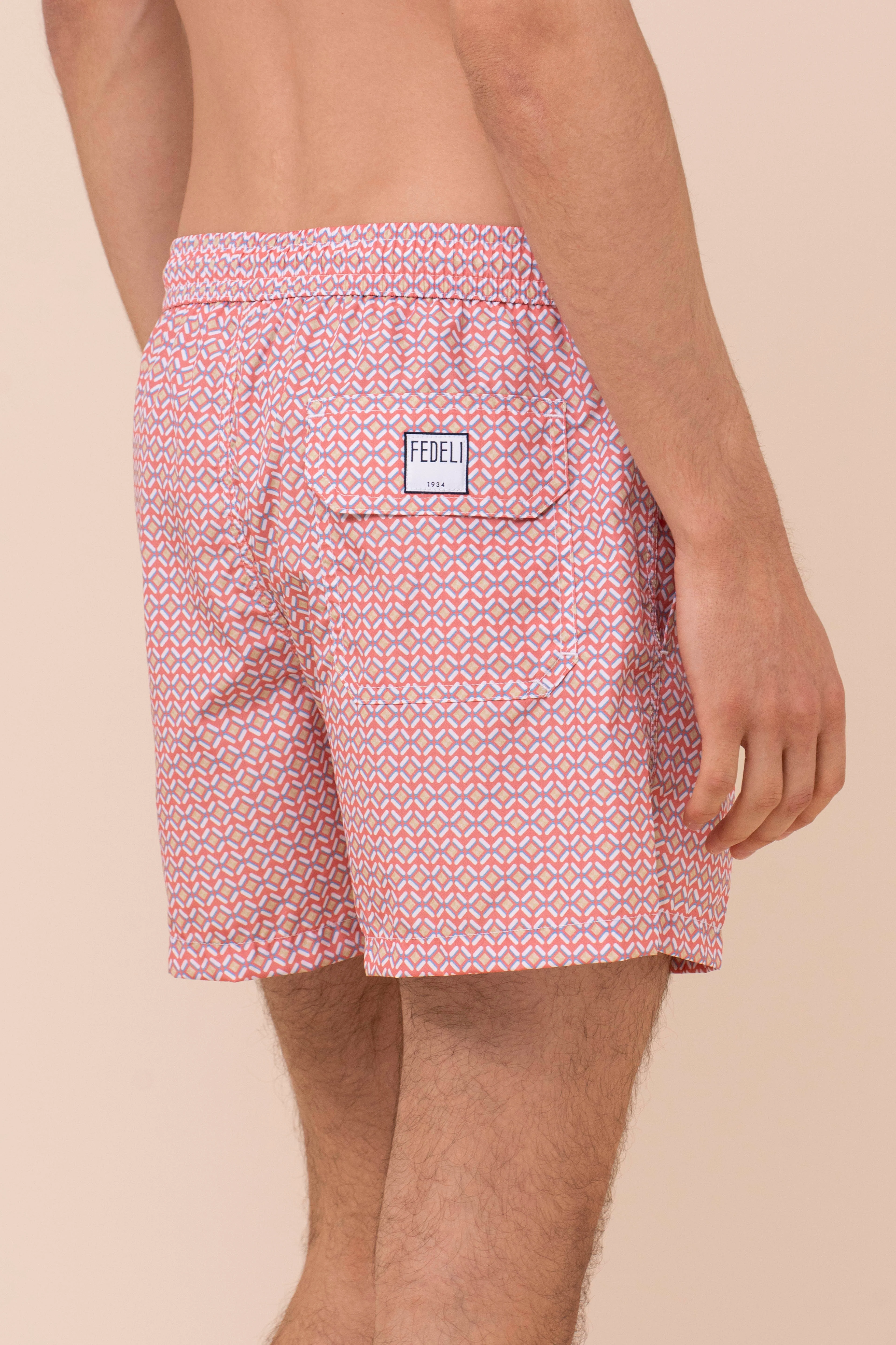 Madeira - The Sustainable Swim Trunks - Herringbone Pattern - Image 4
