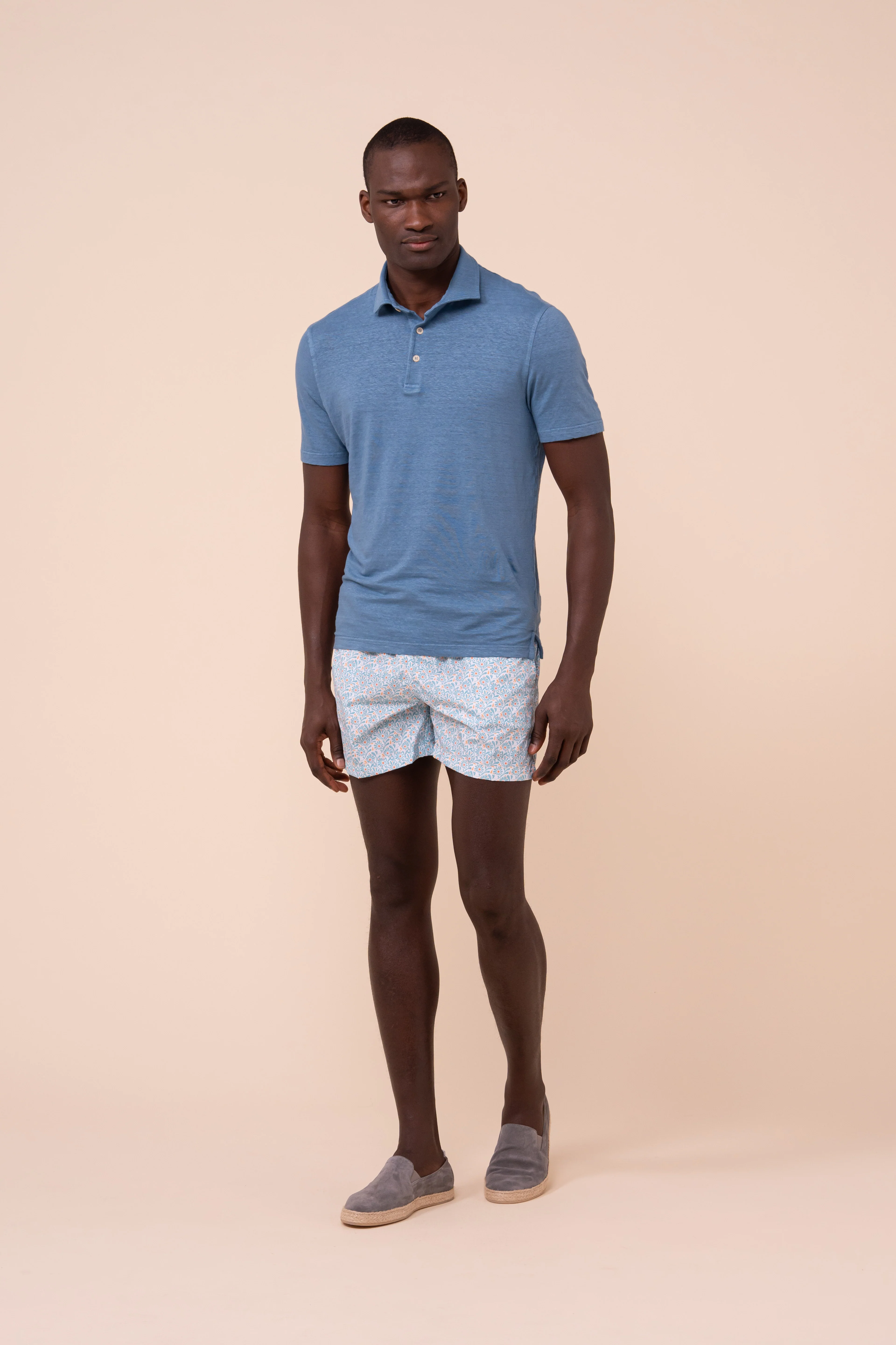 Madeira - The Sustainable Swim Trunks - Dahlia Pattern