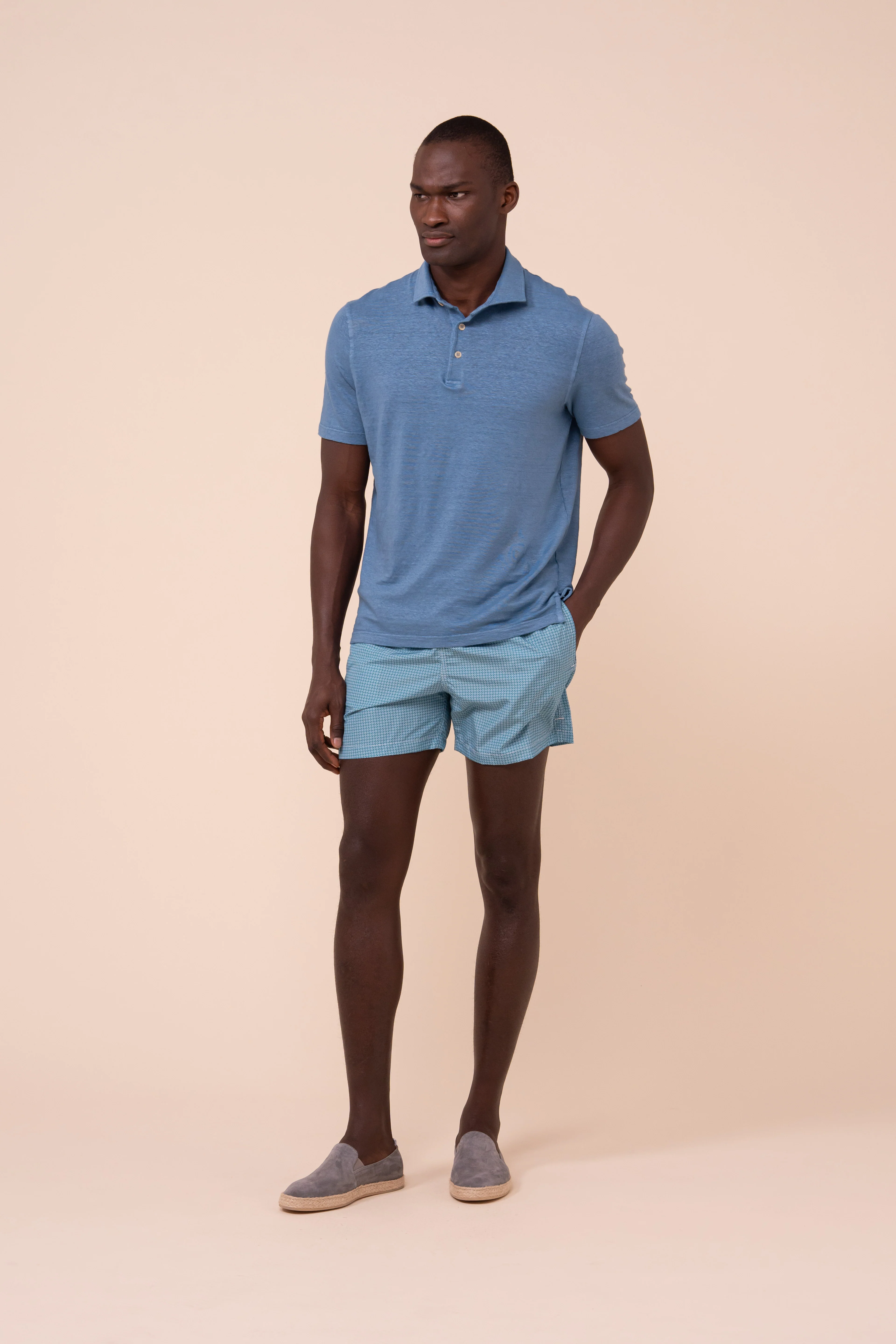 Madeira - The Sustainable Swim Trunks - Geometric Flowers Pattern