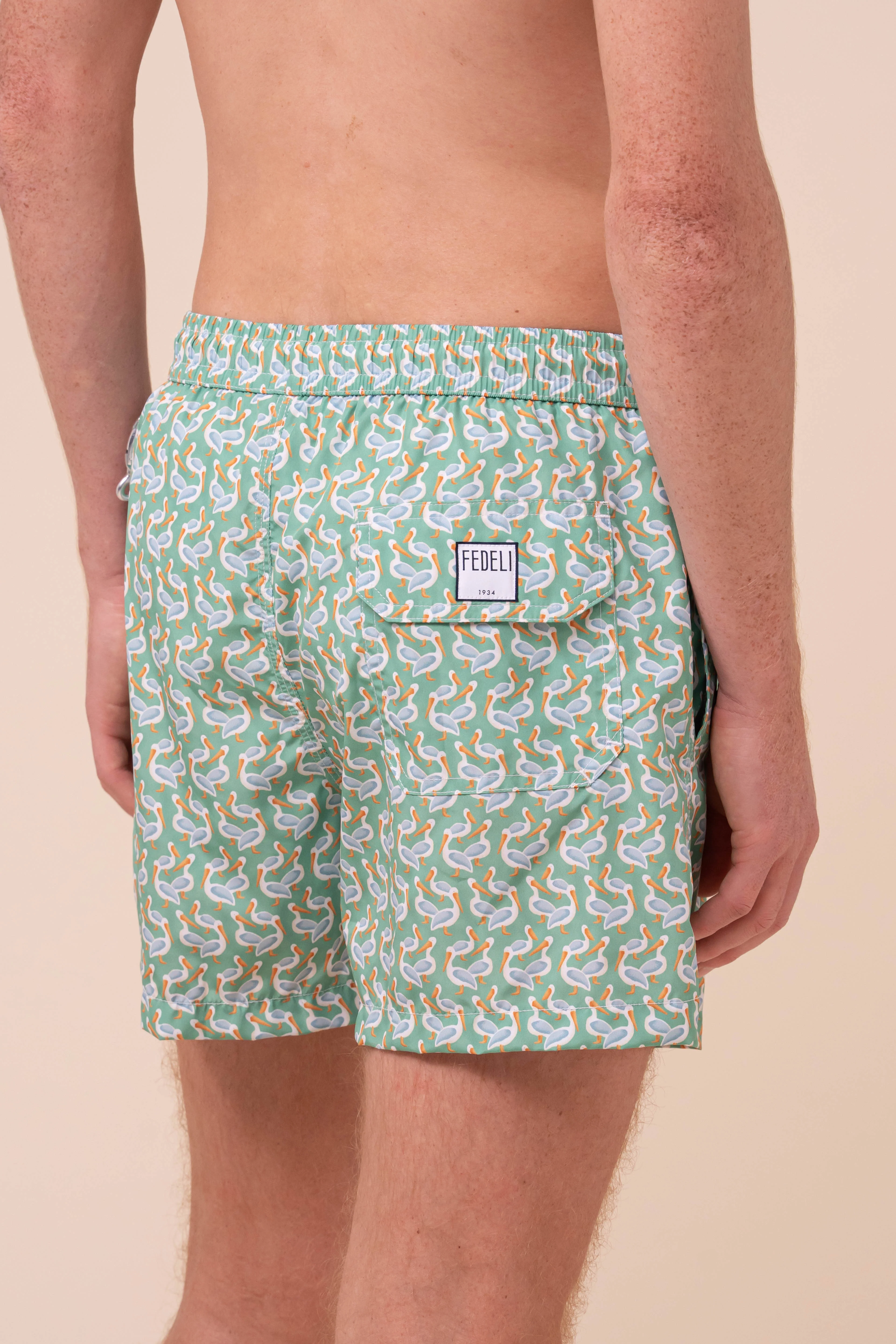 Madeira - The Sustainable Swim Trunks - Pelican Pattern - Image 4