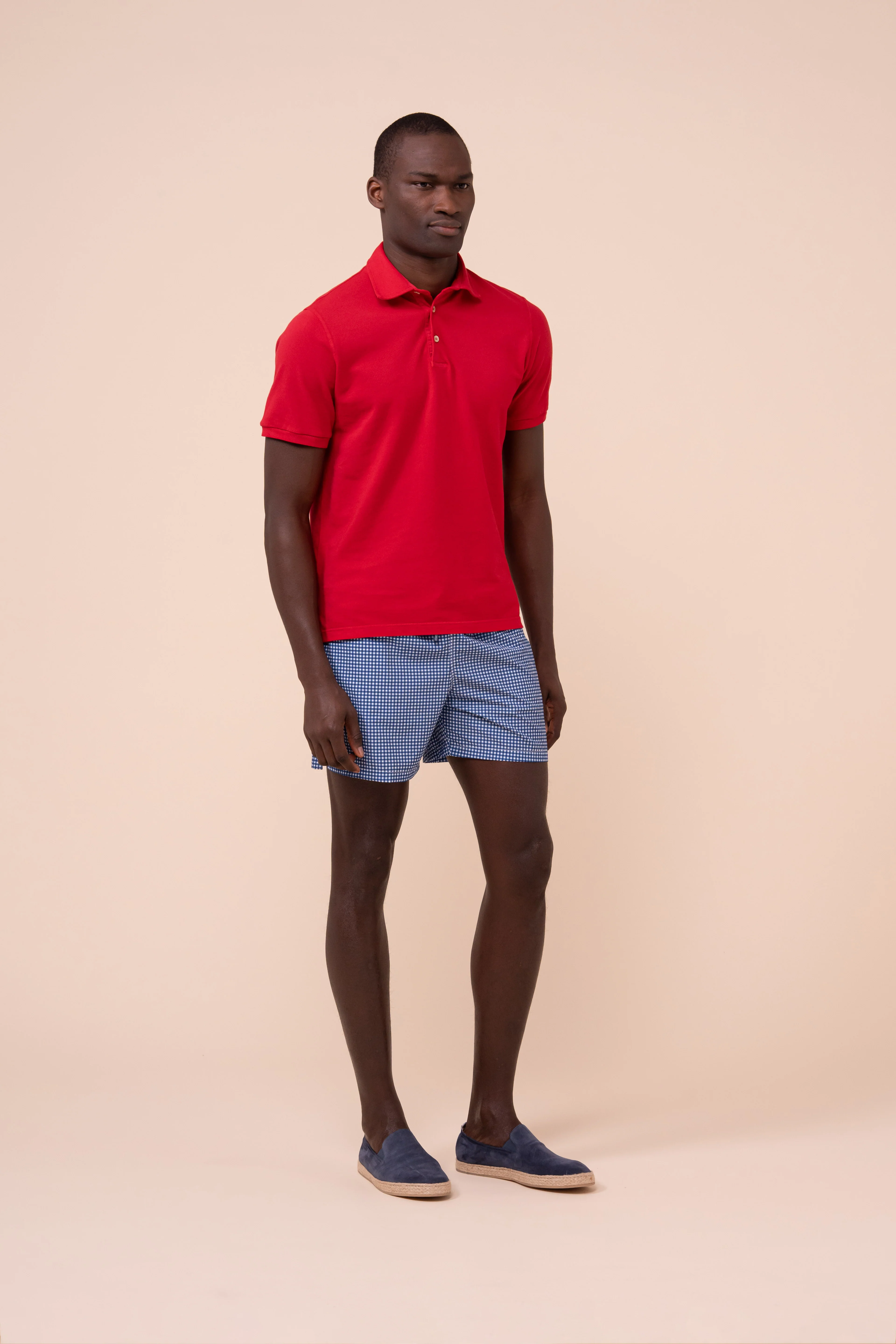 Madeira - The Sakar Swim Trunks - Gingham Pattern