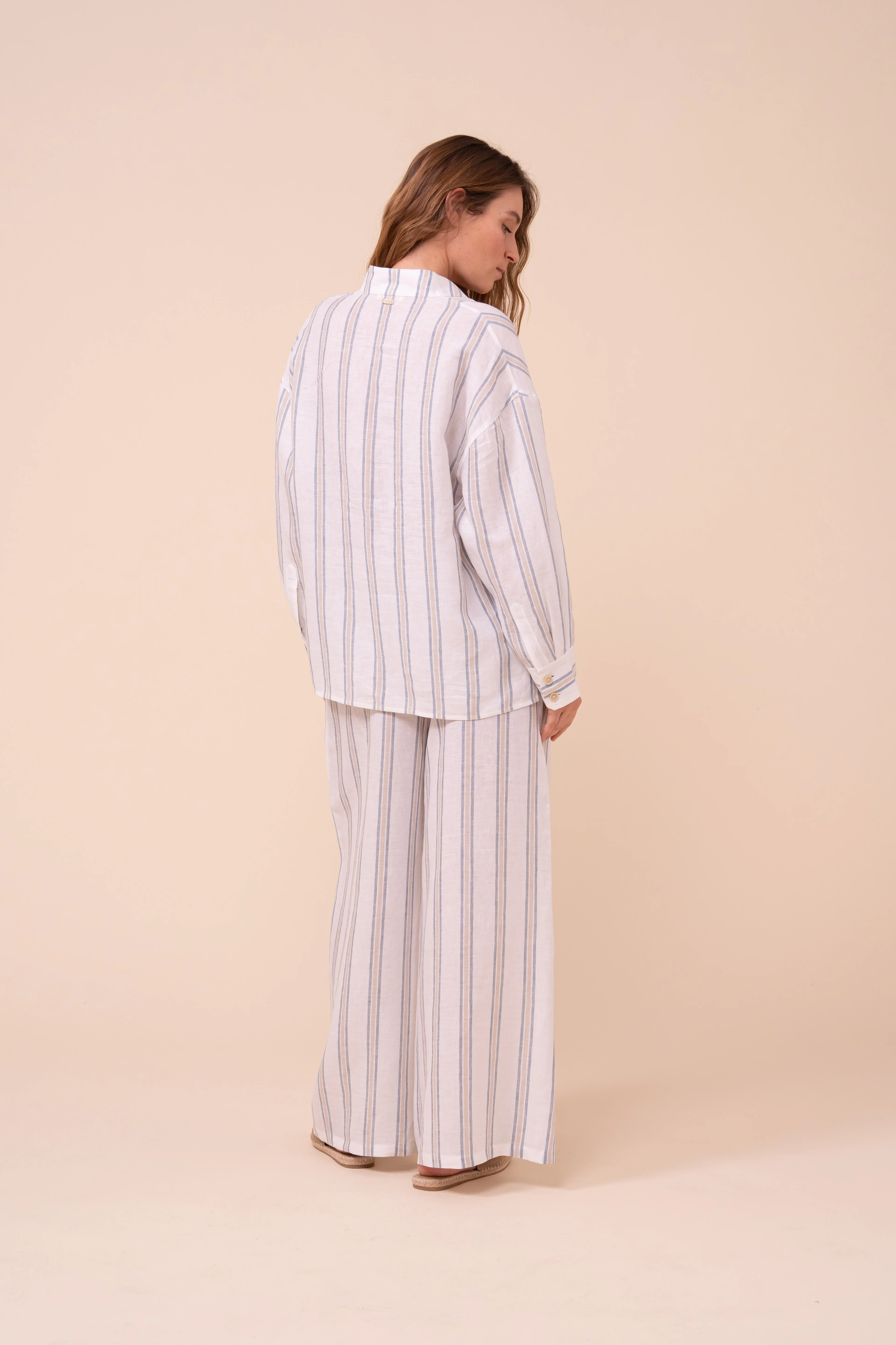 Martin Miami Linen Striped Shirt - Image 3