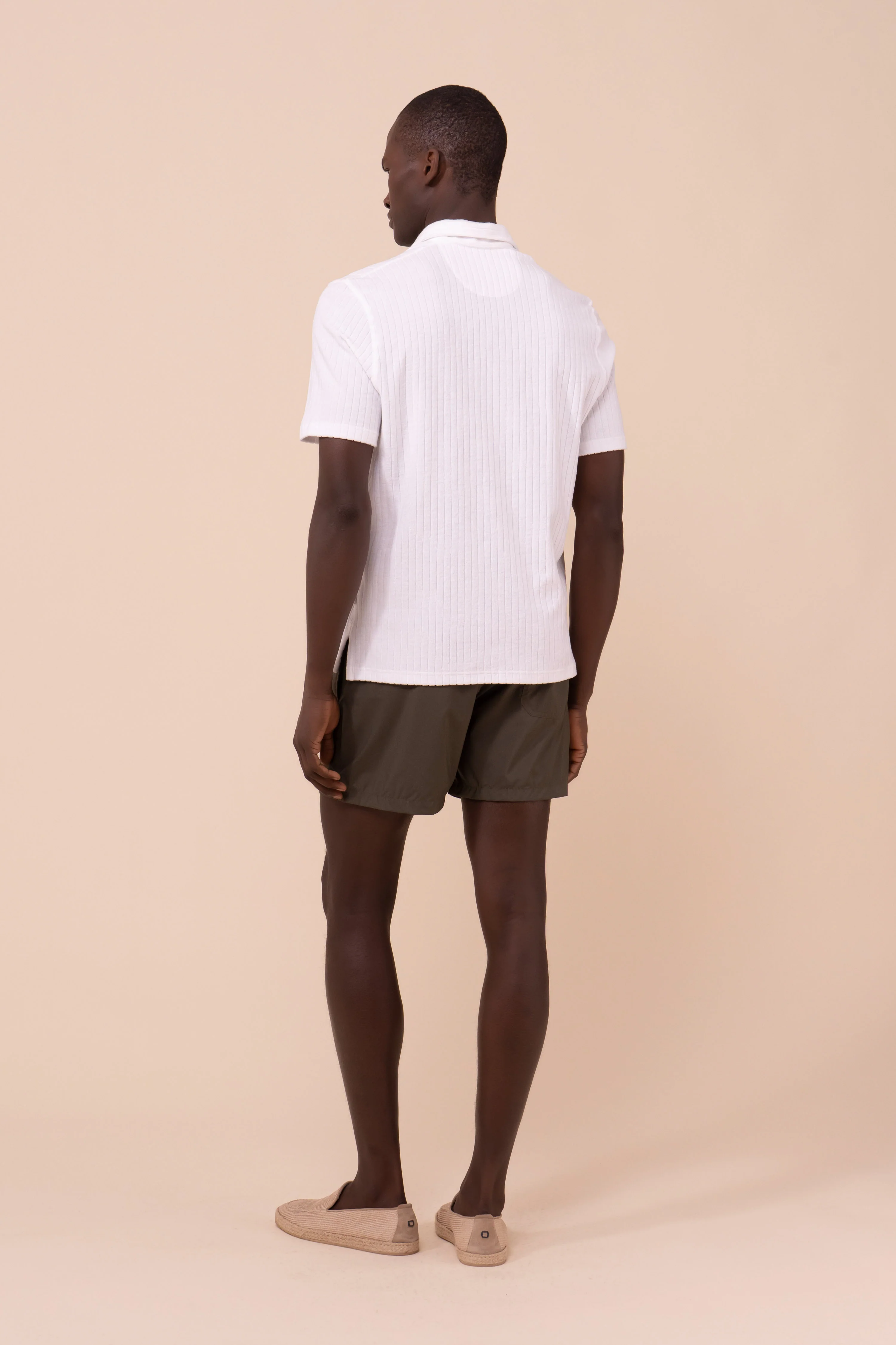 Mondial Terry Cotton Ribbed Polo - Image 3