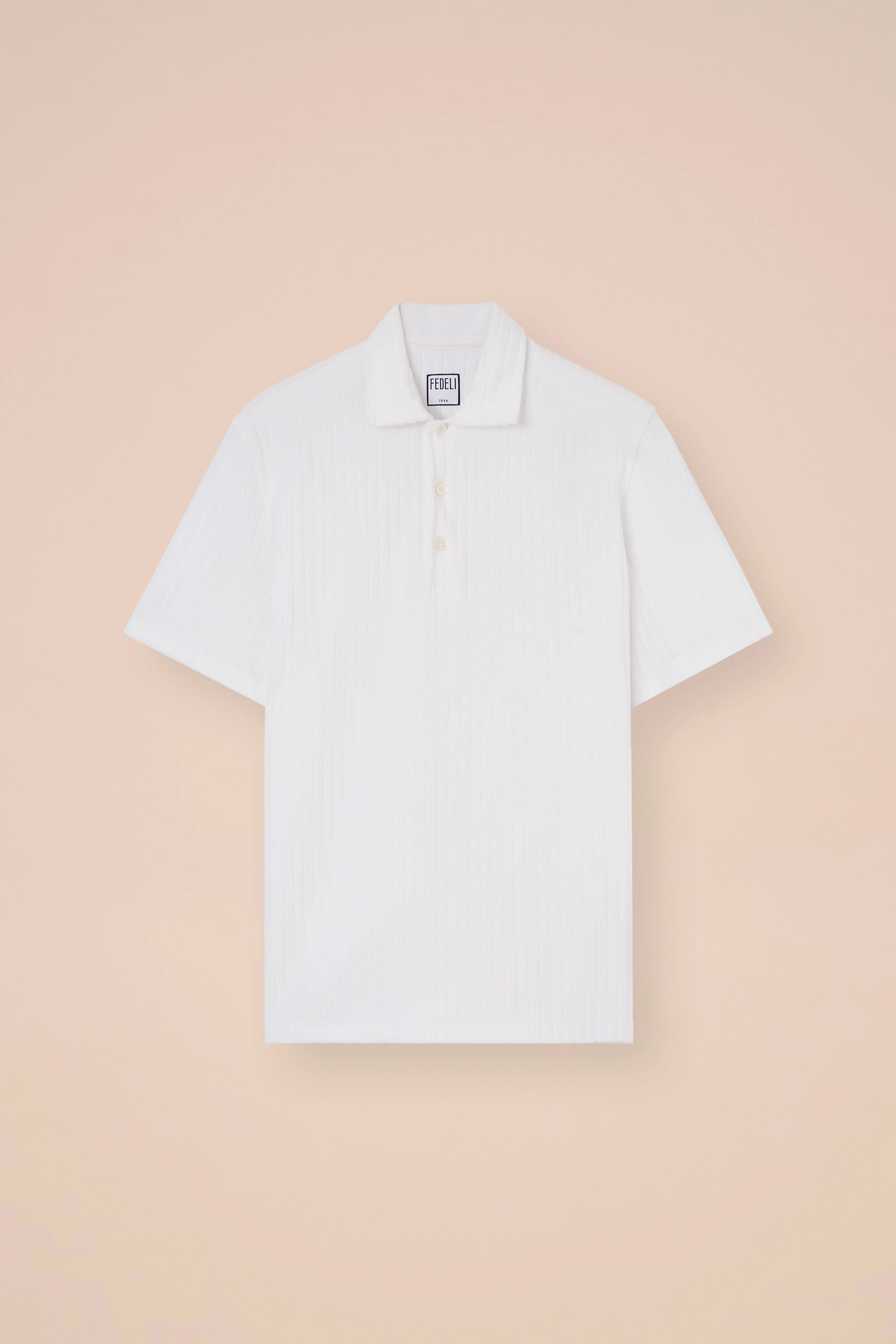 Mondial Terry Cotton Ribbed Polo - Image 5