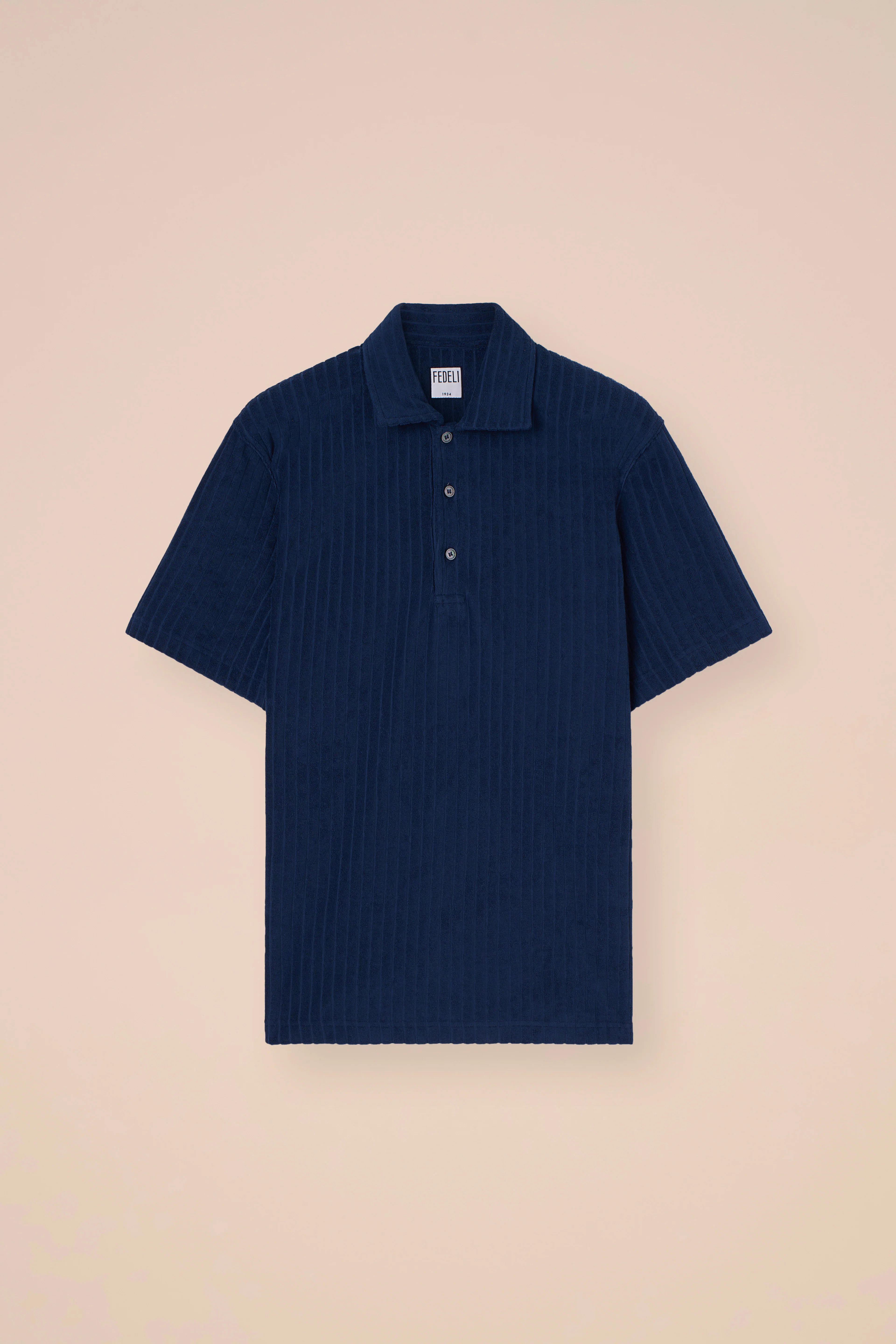 Mondial Terry Cotton Ribbed Polo - Image 6