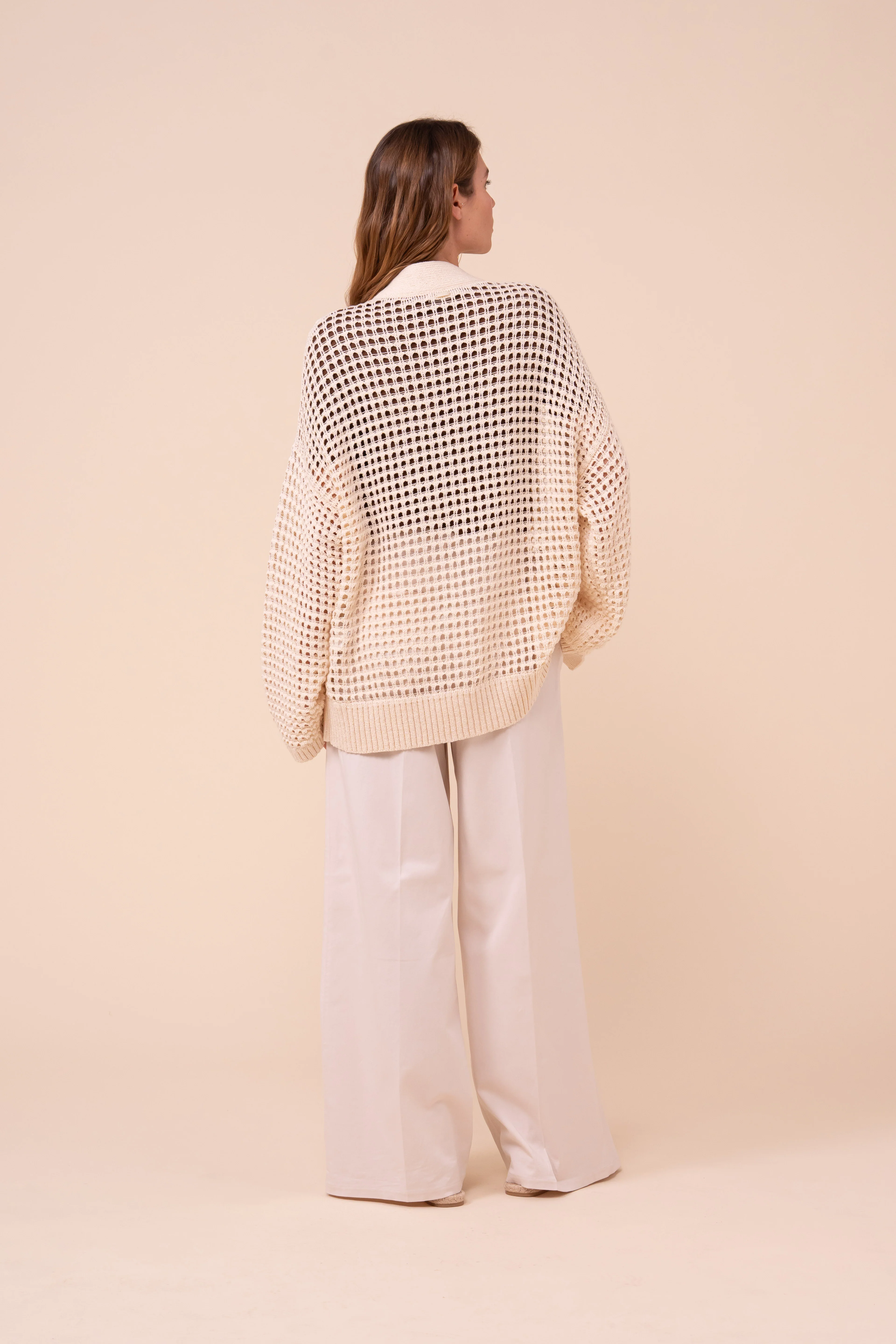Munari Papiro Cotton Kimono Cardigan - Image 3