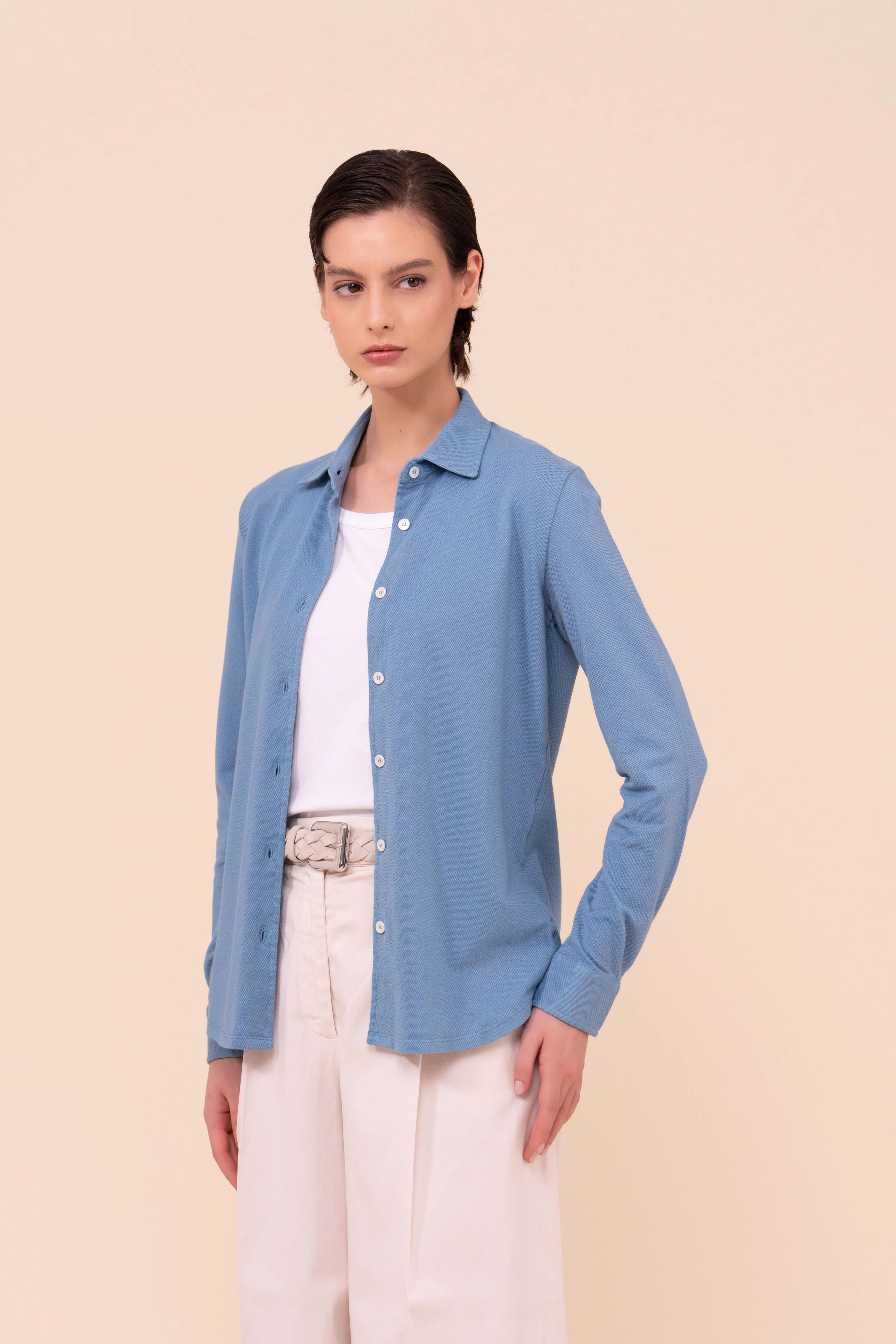 New Fenice Piquet Cotton Shirt