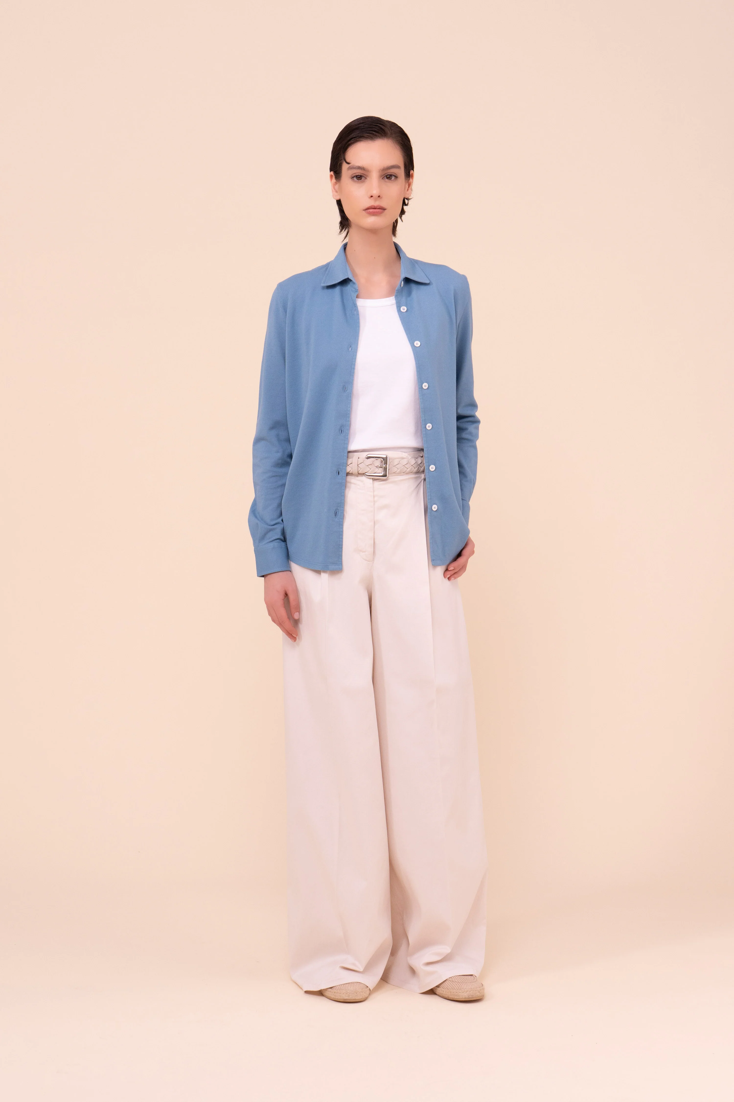New Fenice Piquet Cotton Shirt - Image 2