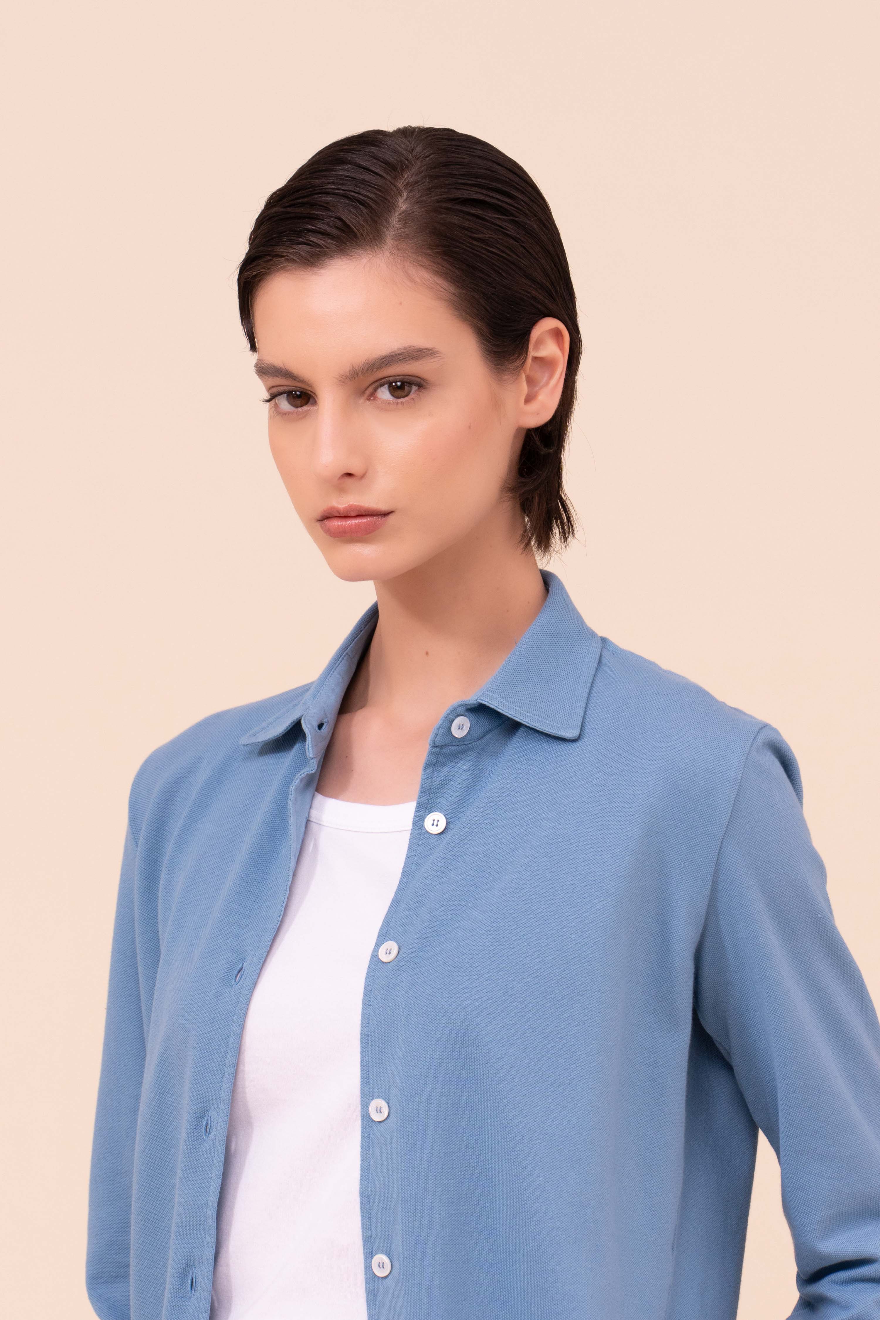 New Fenice Piquet Cotton Shirt - Image 4