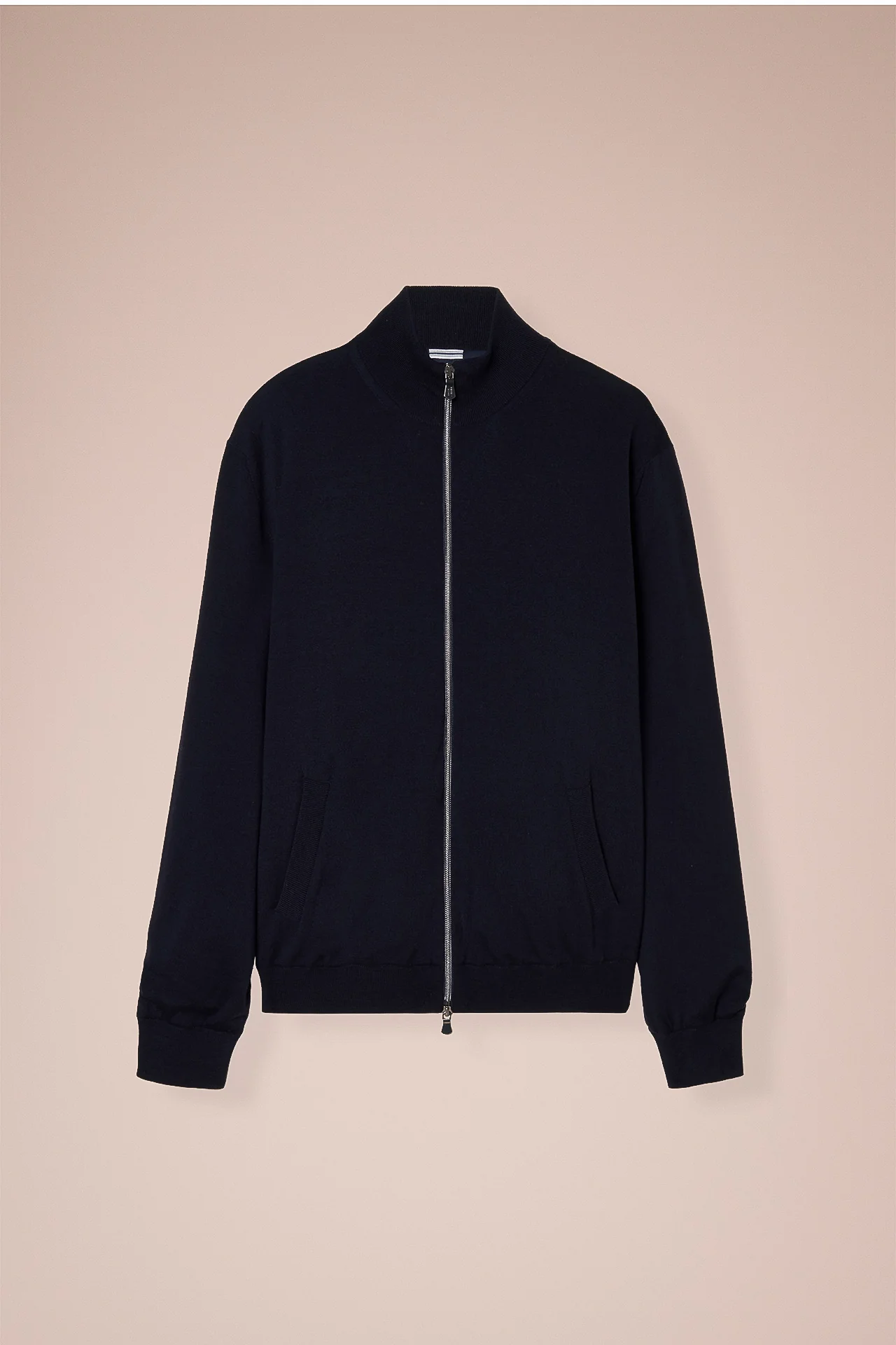 Paros Wool Knit Bomber in iconic blue - Image 6