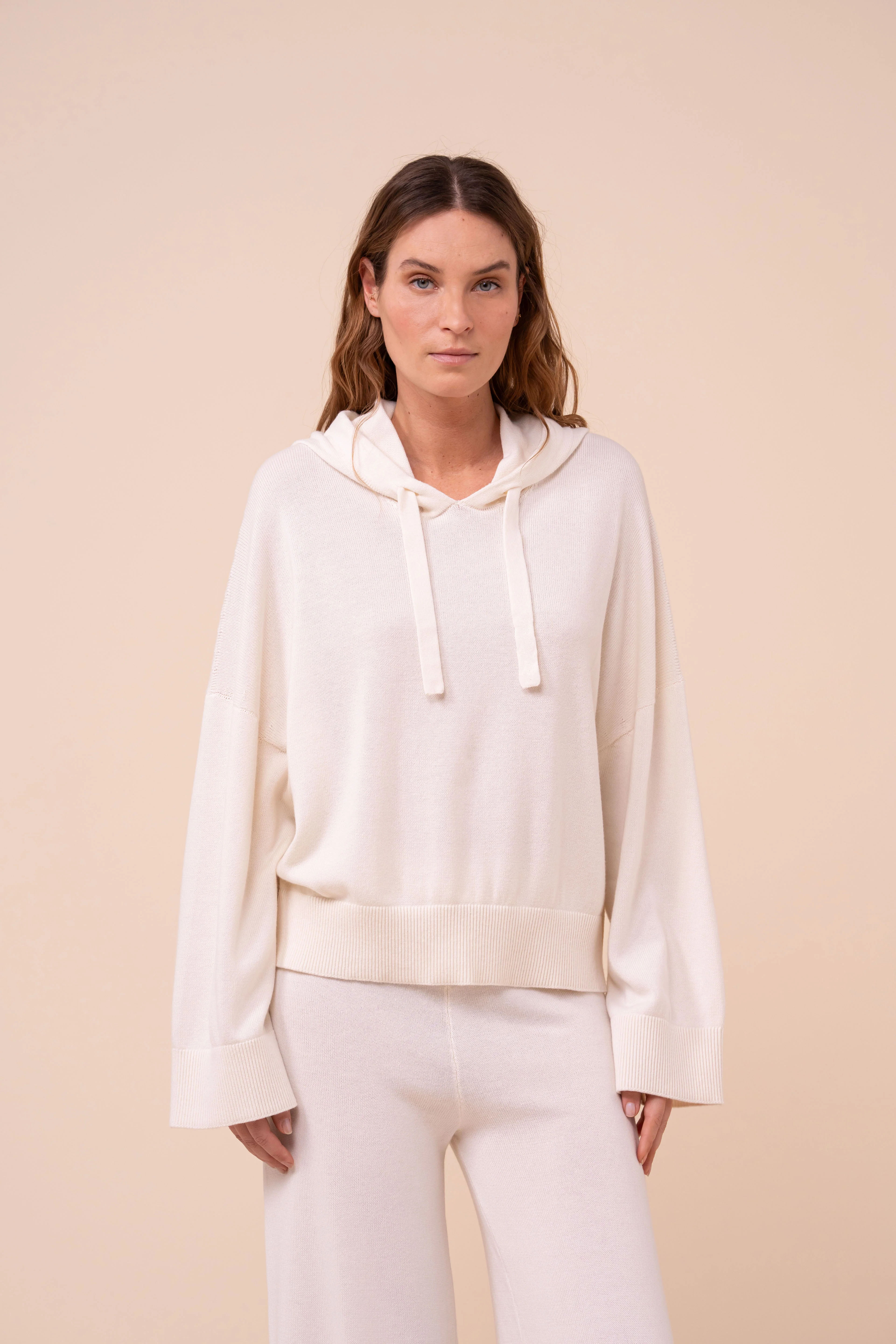 Pierre Cotton and Cashmere Knit Hoodie