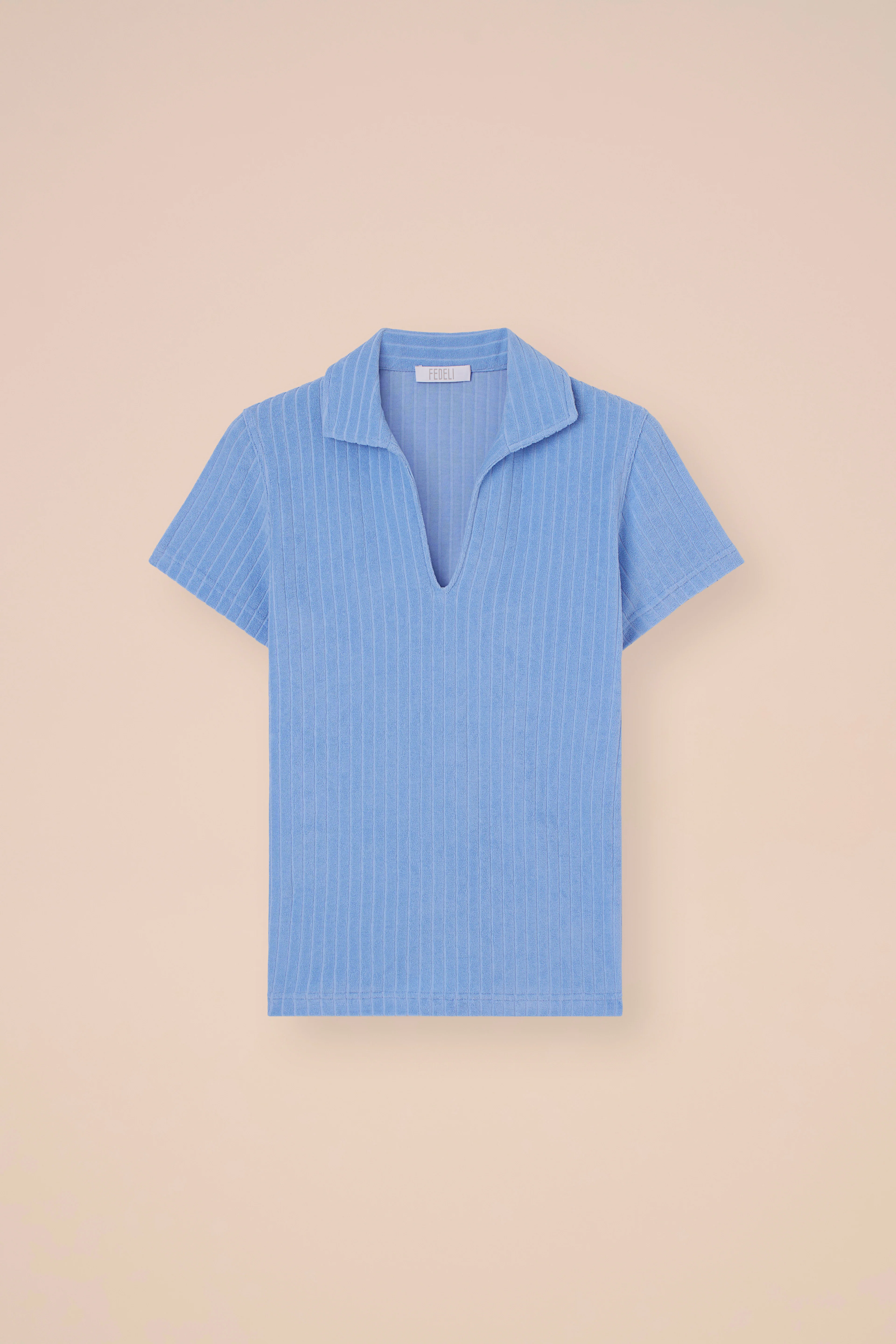 Rossini Terry Cotton Ribbed Polo - Image 5