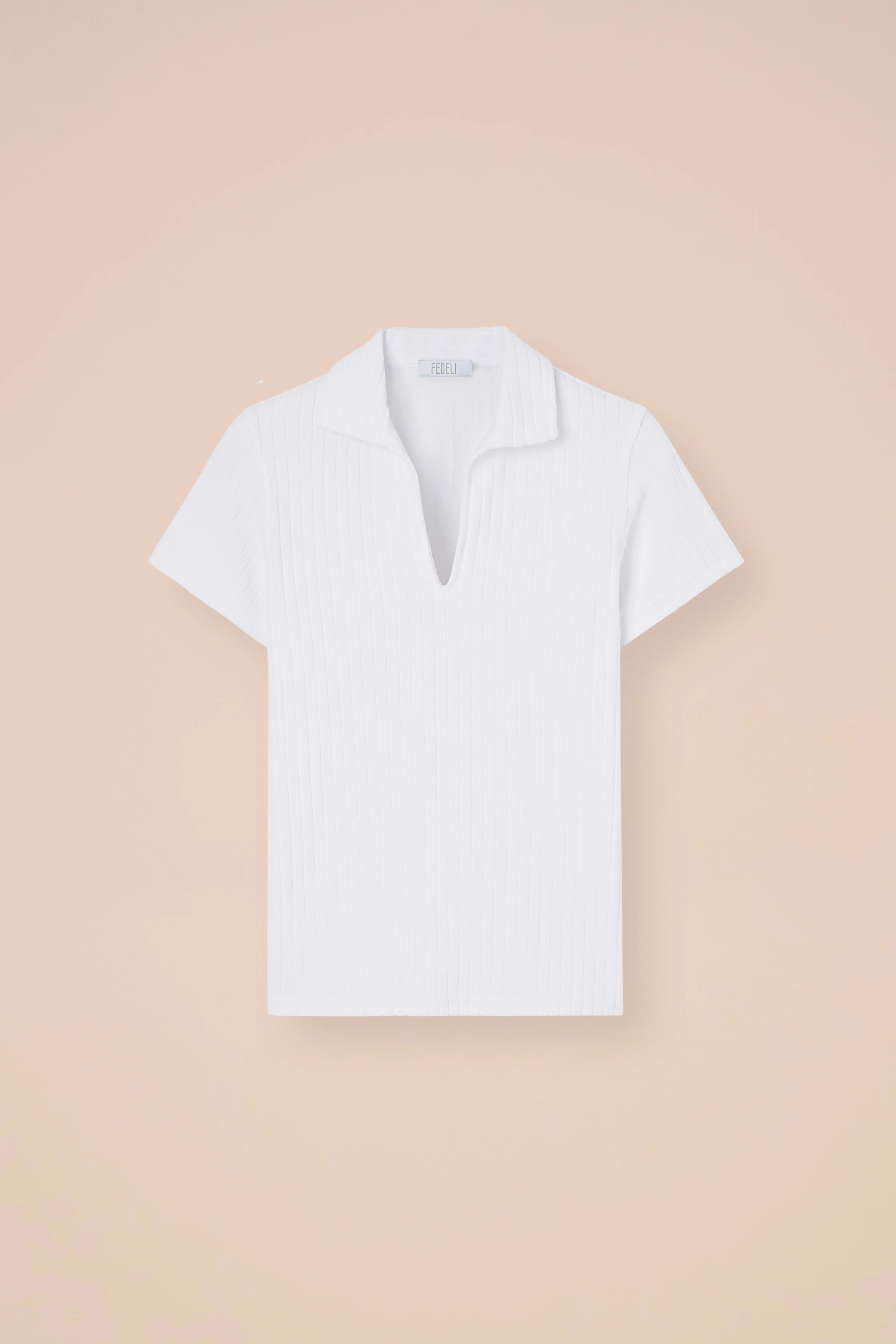 Rossini Terry Cotton Ribbed Polo - Image 6